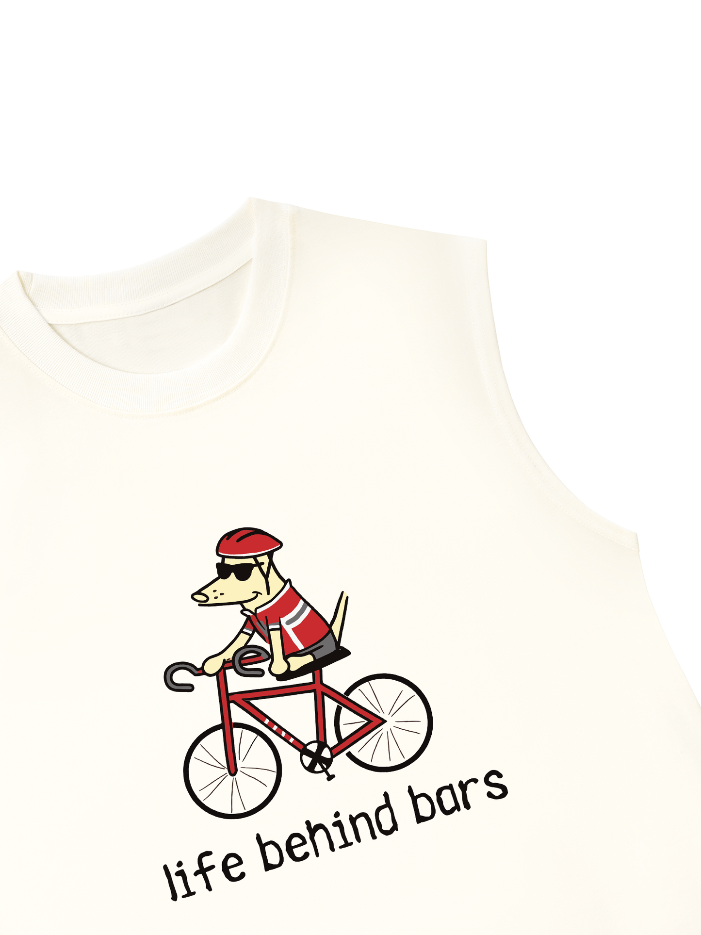 Áo Ba Lỗ Relaxed Fit Go Outside Life Behind Bars