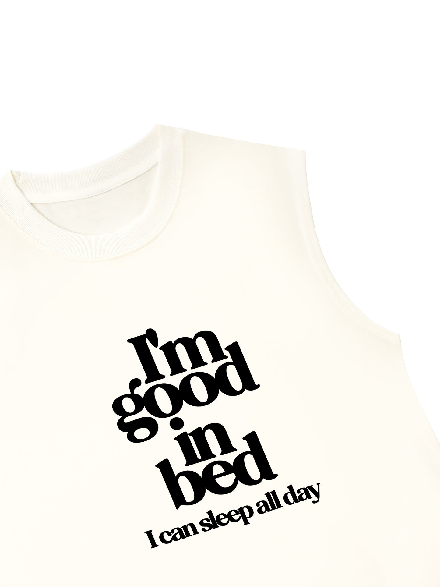 Áo Ba Lỗ Relaxed Fit Life Vibe Good In Bed