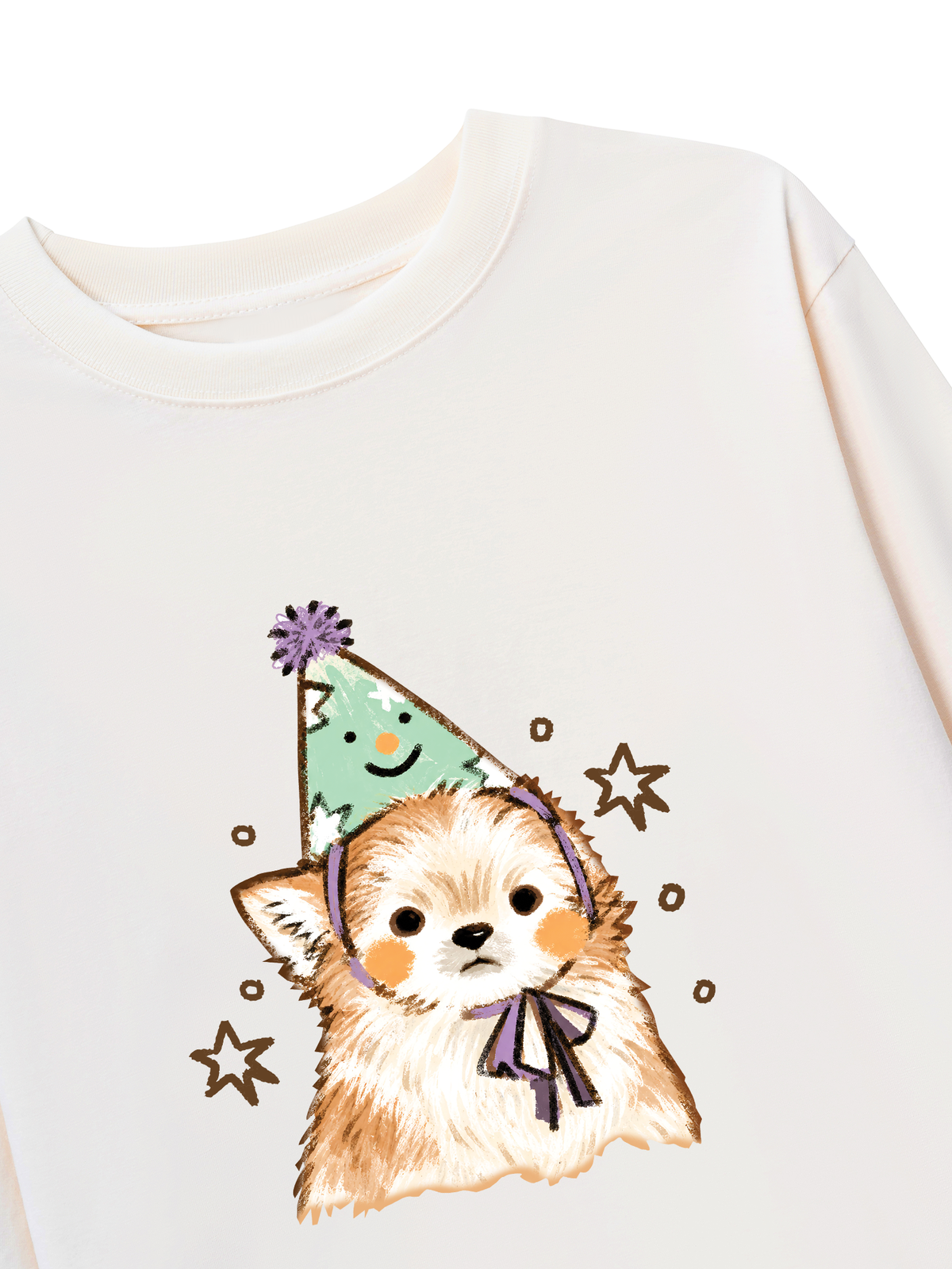 Áo Thun Dài Tay Birthday Puppy