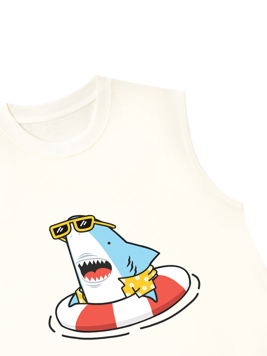 Áo Ba Lỗ Relaxed Fit Ocean baby Shark