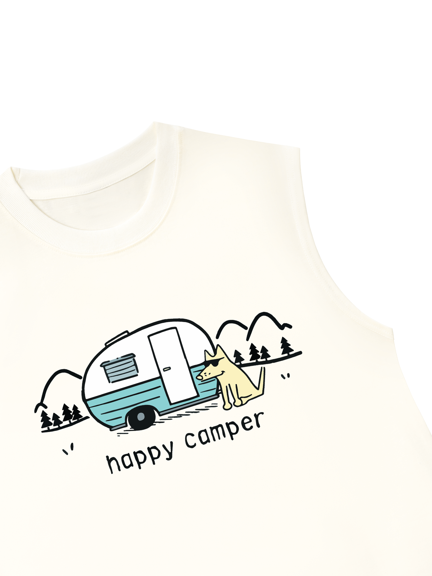 Áo Ba Lỗ Relaxed Fit Go Outside Happy Camper