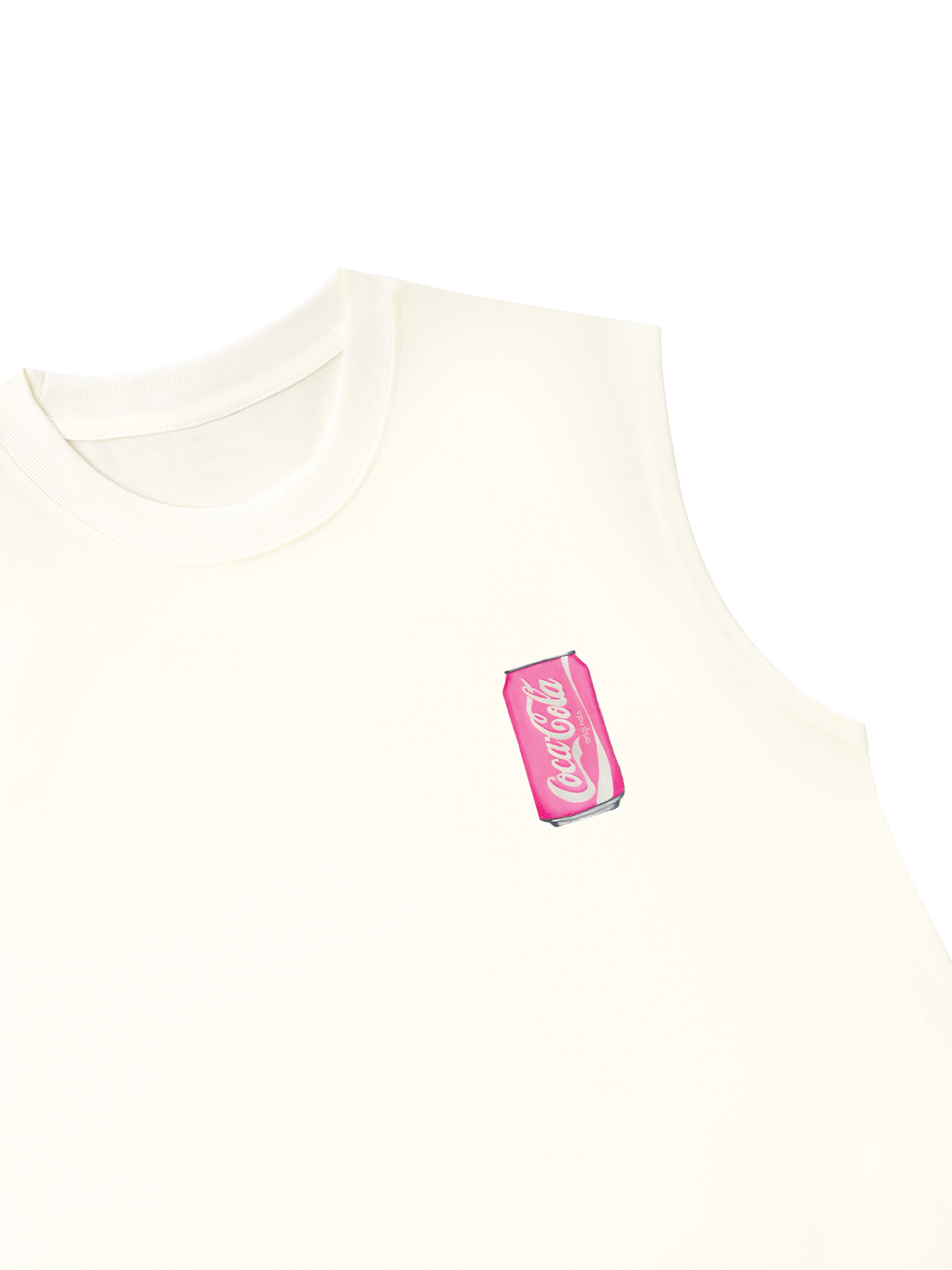 Áo Ba Lỗ Relaxed Fit Summer Vibes Pink Coca Cola