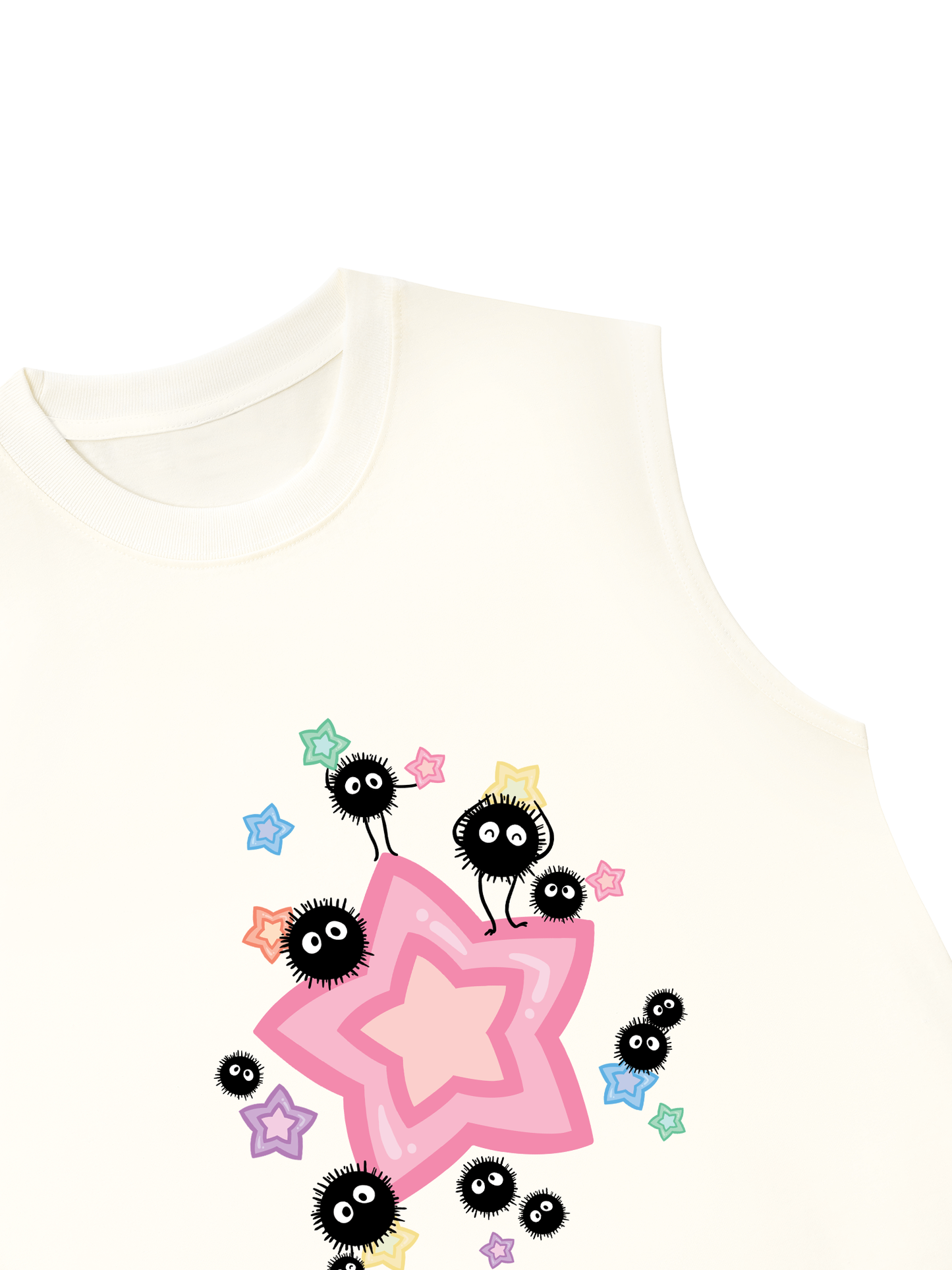 Áo Ba Lỗ Relaxed Fit Japan Spirit Soot Sprites And Candy