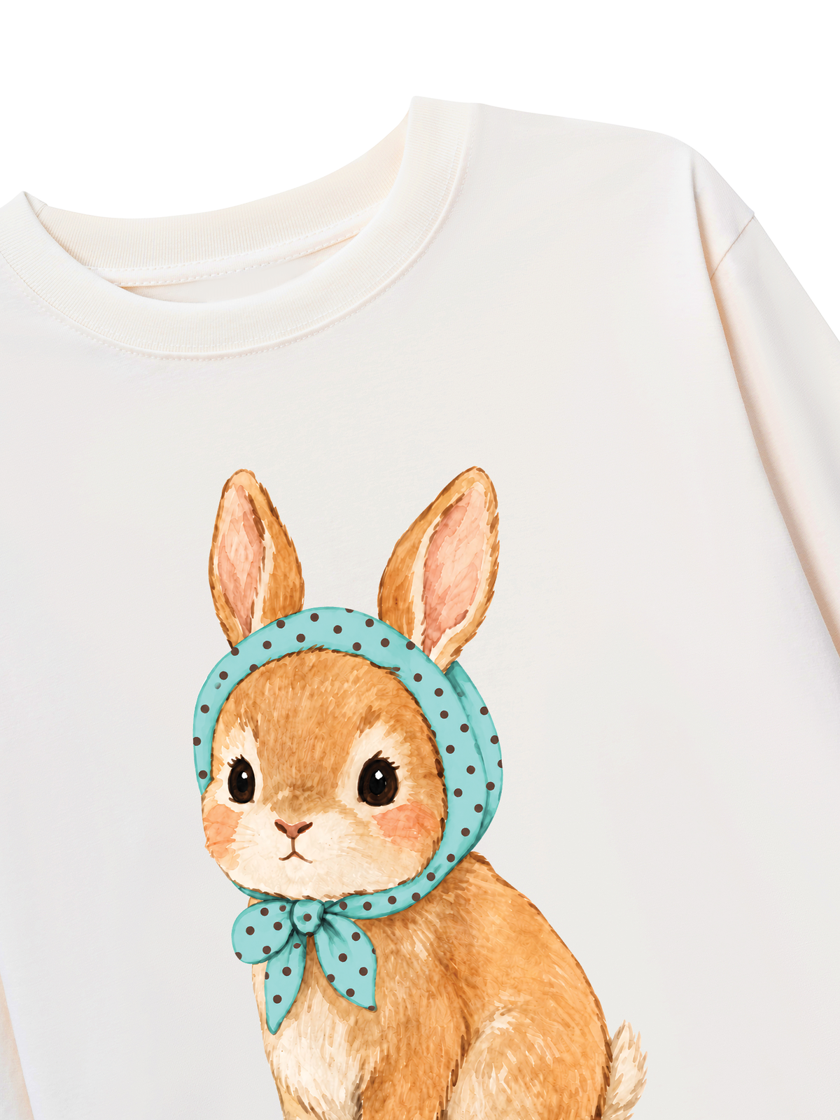 Áo Thun Dài Tay  Blue Tiffany Dotty Bunny