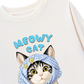 Áo Thun Dài Tay Blue Plaid Meowy Cat
