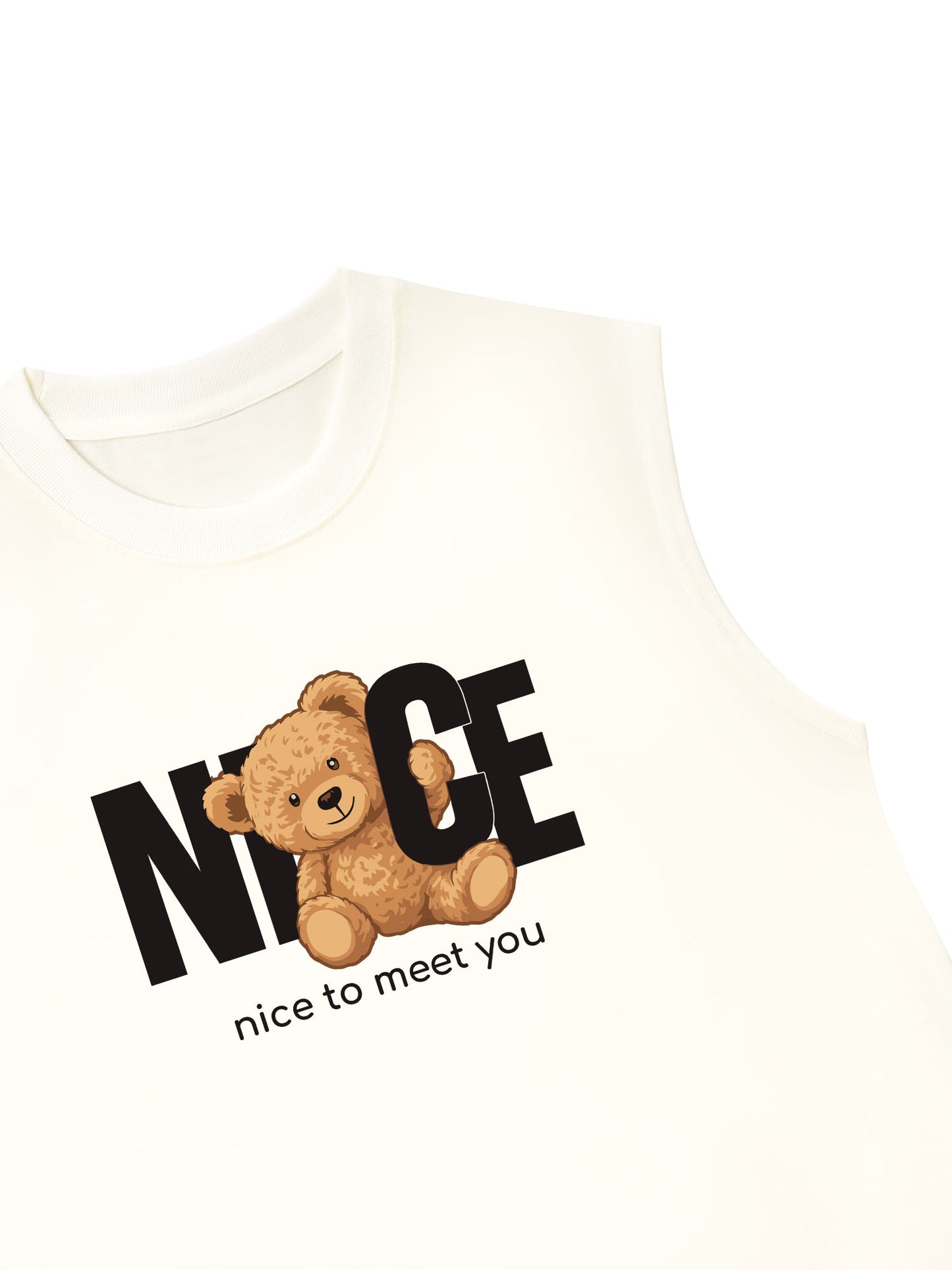 Áo Ba Lỗ Relaxed Fit Nice To Meet You