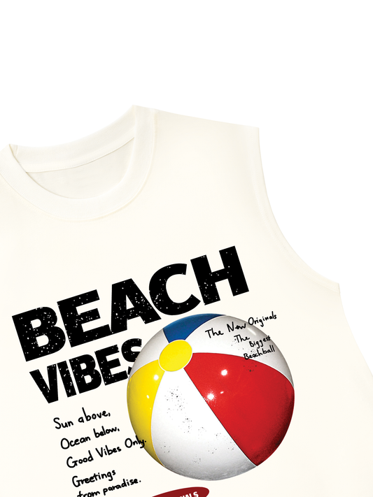 Áo Ba Lỗ Relaxed Fit Beach Vibes