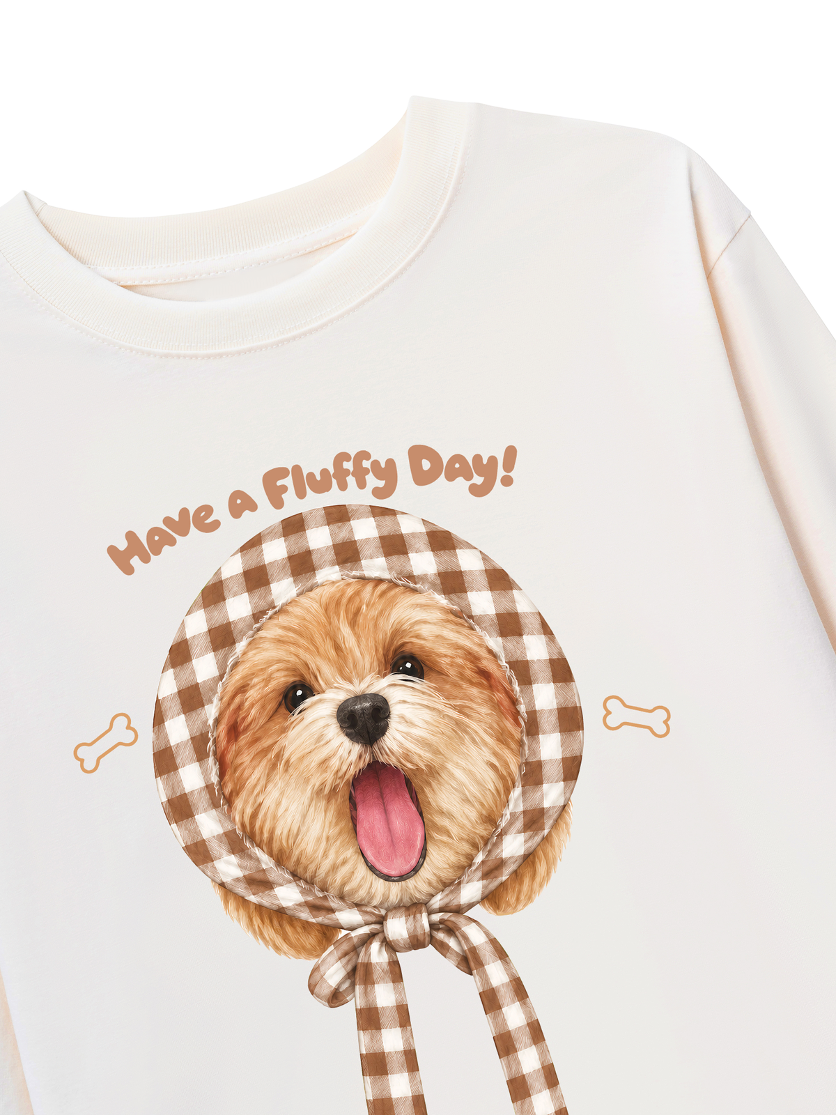 Áo Thun Dài Tay Brown Have A Fluffy Day!