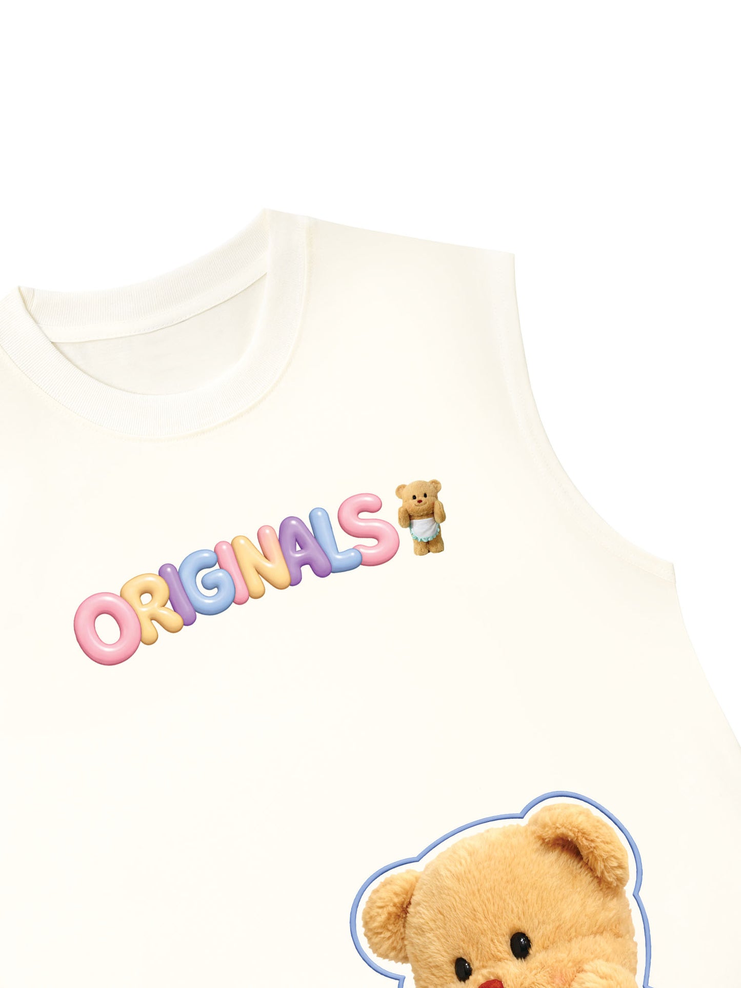 Áo Ba Lỗ Relaxed Fit Teddy Land Originals Bear