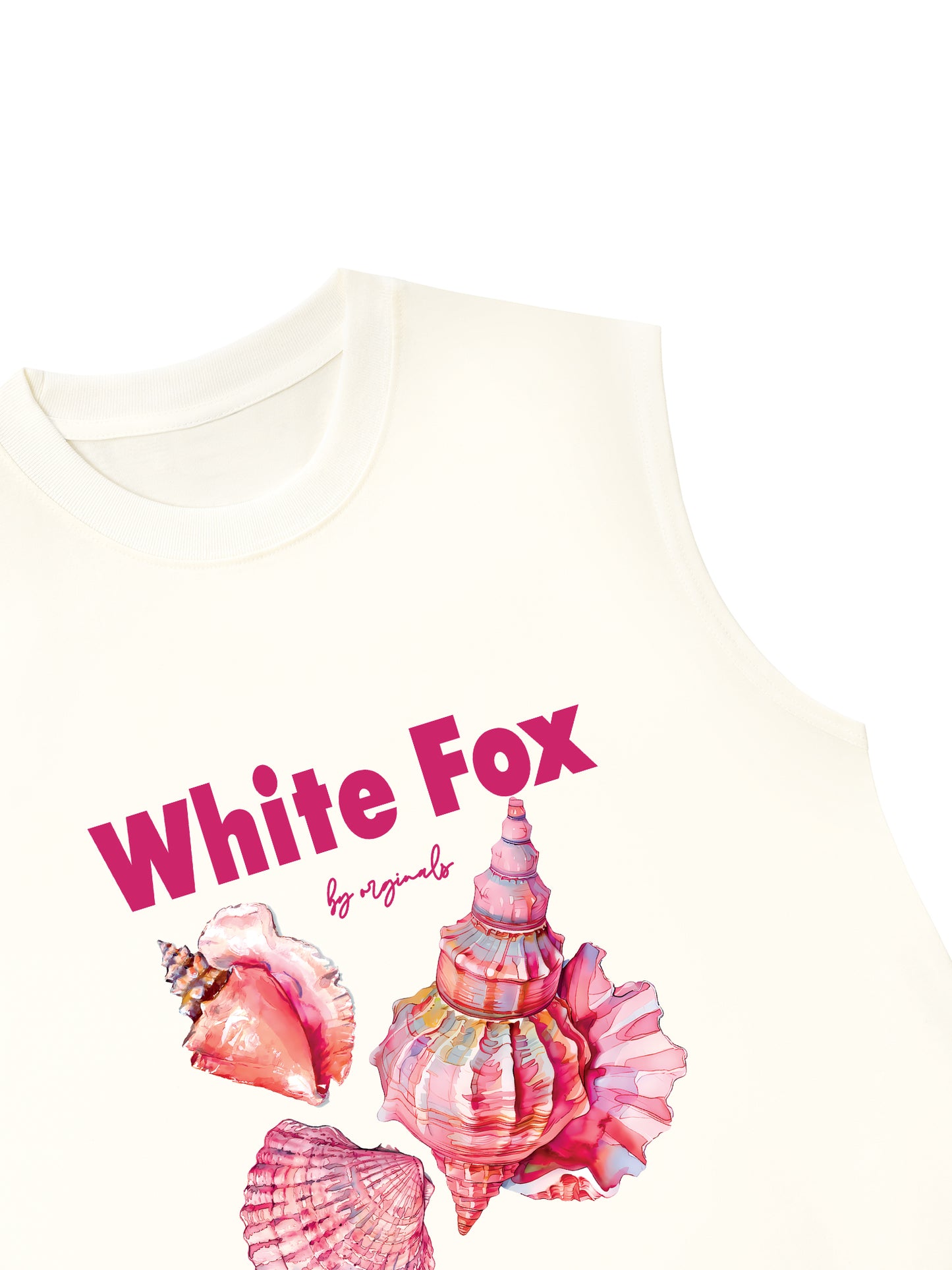 Áo Ba Lỗ Relaxed Fit Ocean White Fox