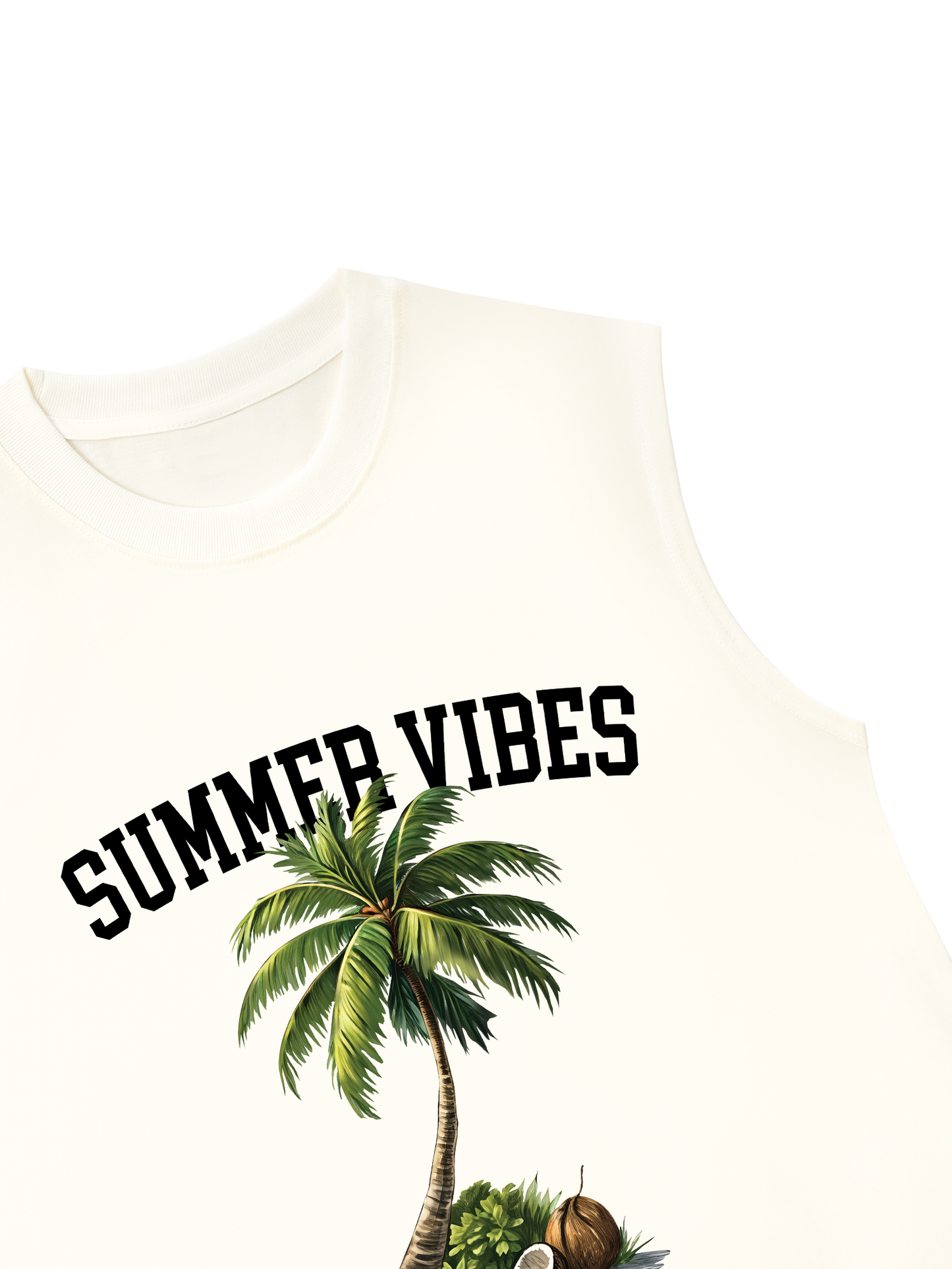 Áo Ba Lỗ Relaxed Fit Summer Vibes Coconut