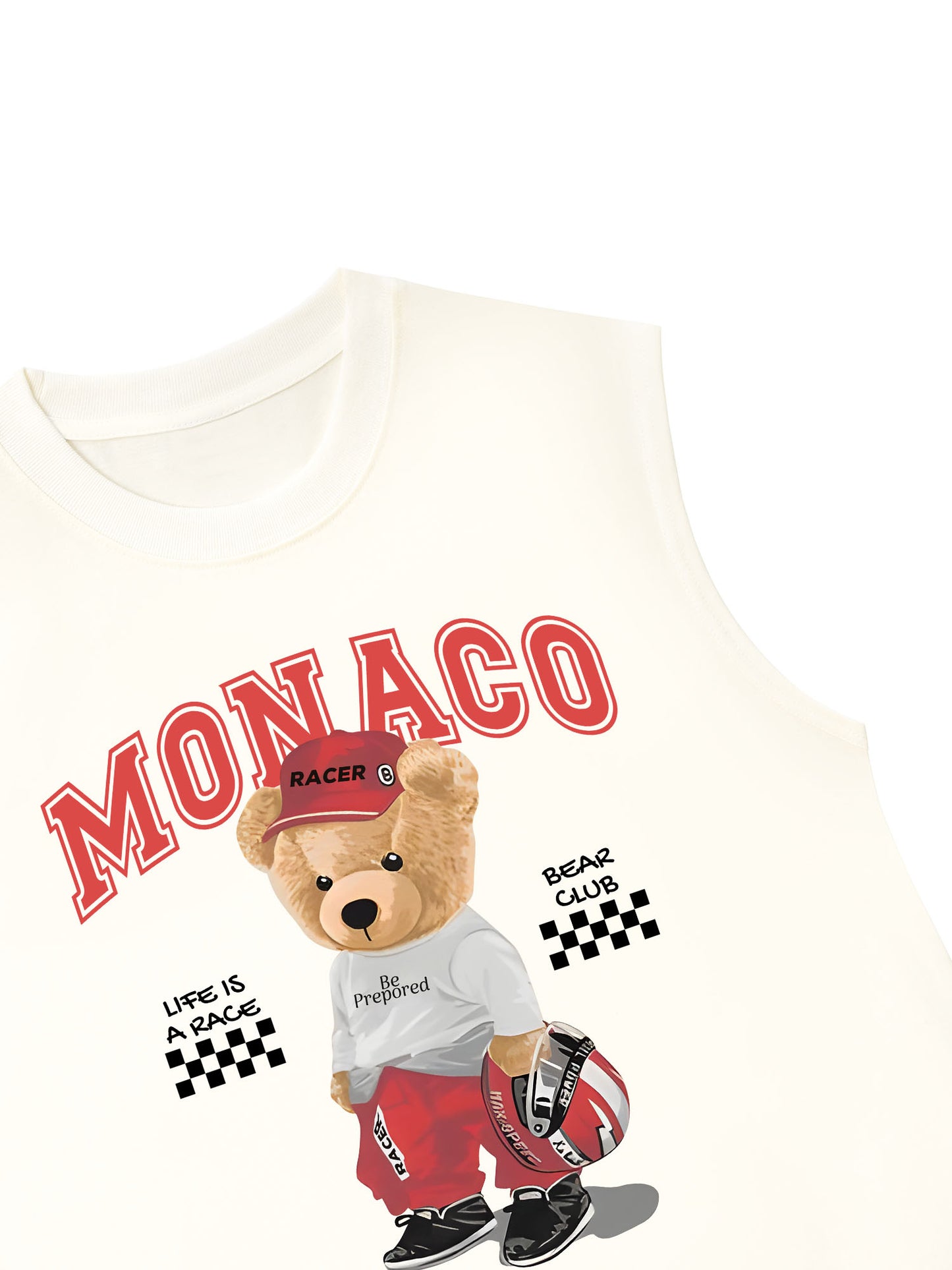 Áo Ba Lỗ Relaxed Fit Monaco Bear Club