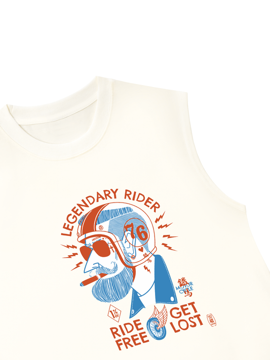 Áo Ba Lỗ Ralaxed Fit Ride Free Get Lost