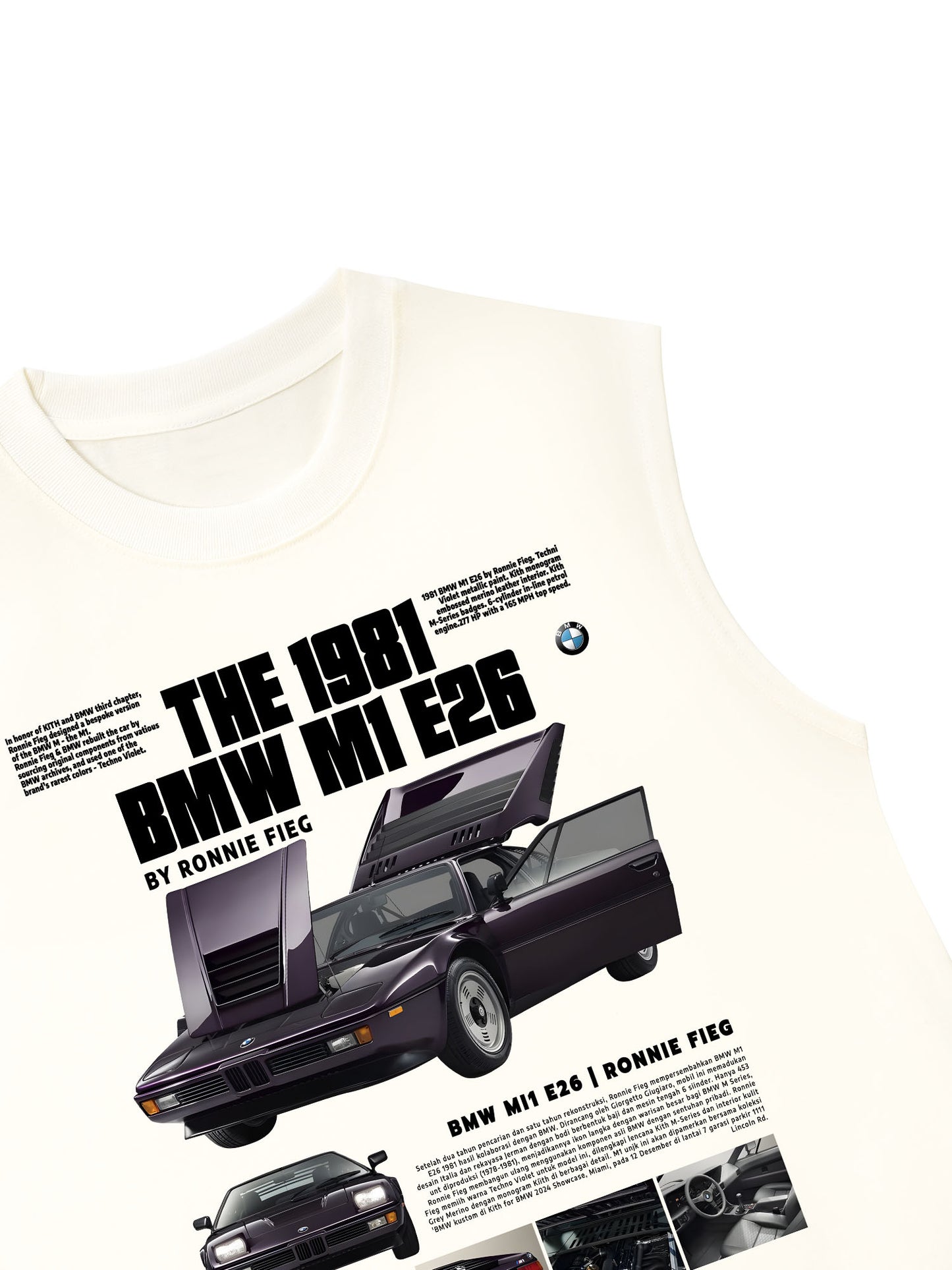 Áo Ba Lỗ Relaxed Fit CAR The 1981 BMW M1 E26