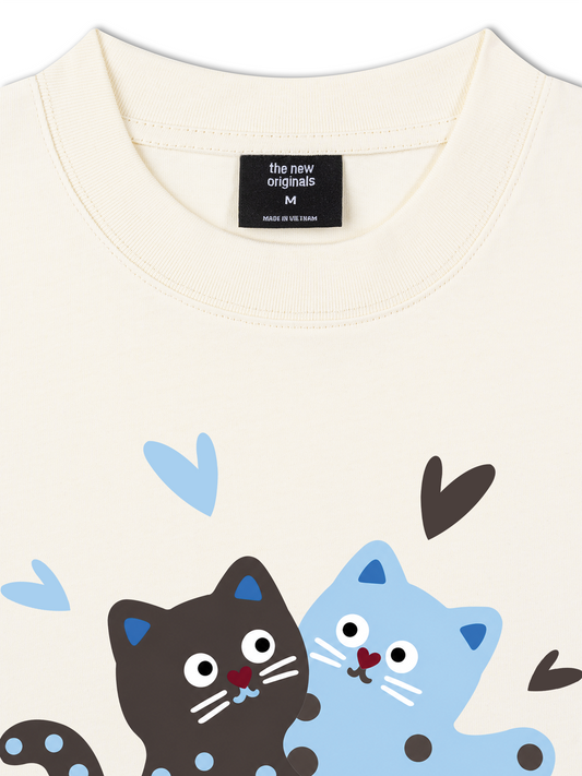 Áo Thun Relaxed Fit Cat Love