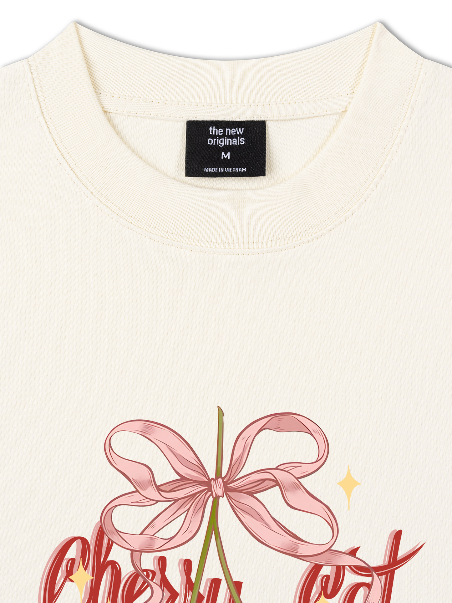 Áo Thun Relaxed Fit Daily Cuties Cherry Cat