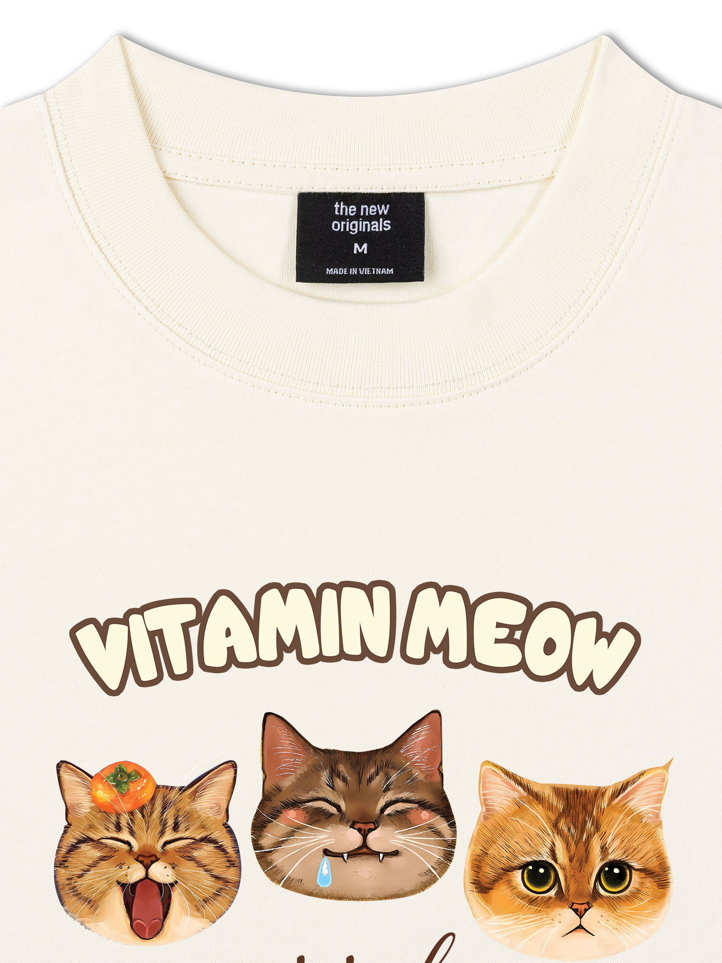 Áo Thun Relaxed Fit Vitamin Meow