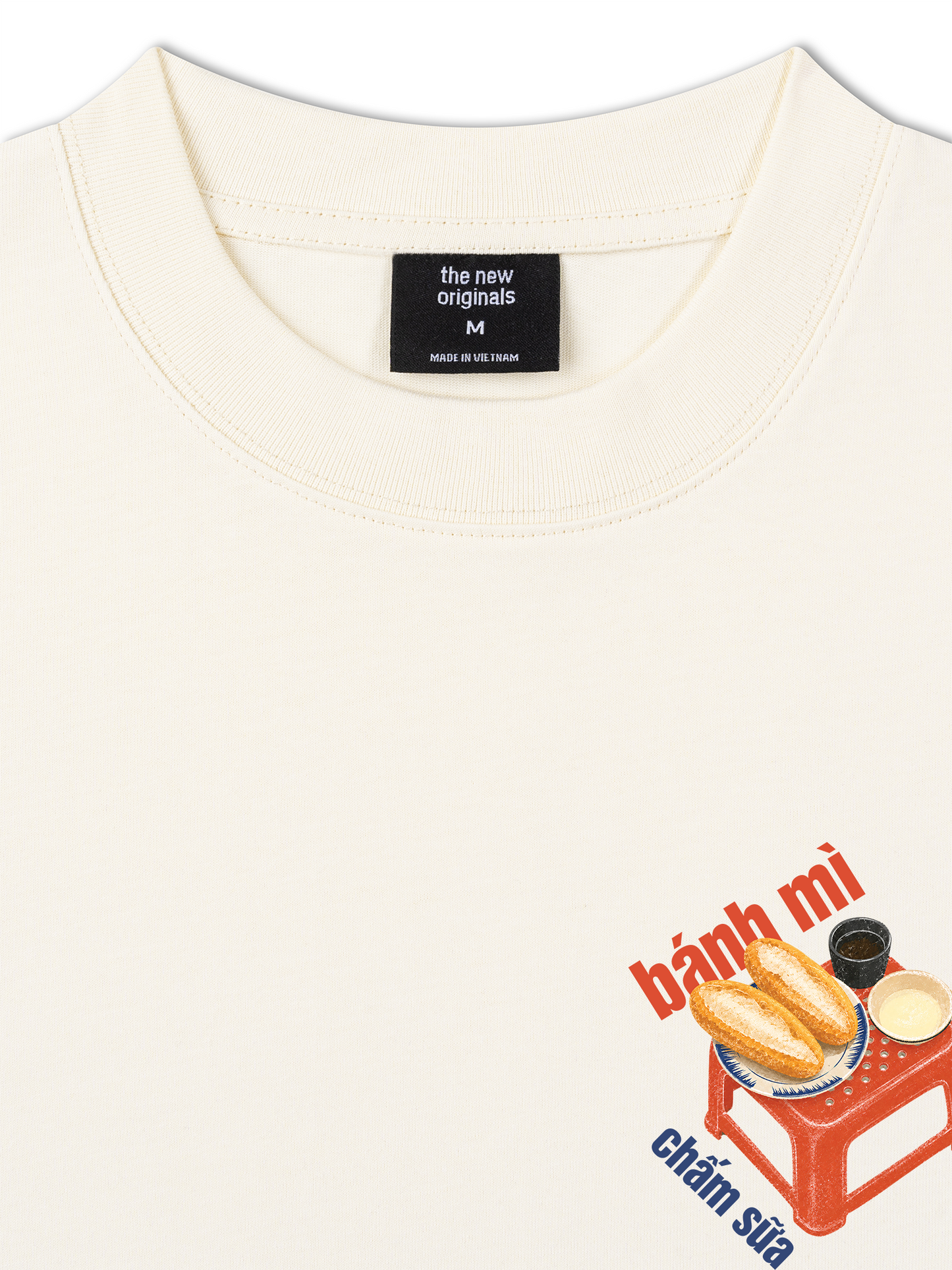Áo Thun Relaxed Fit Bánh Mì Chấm Sữa