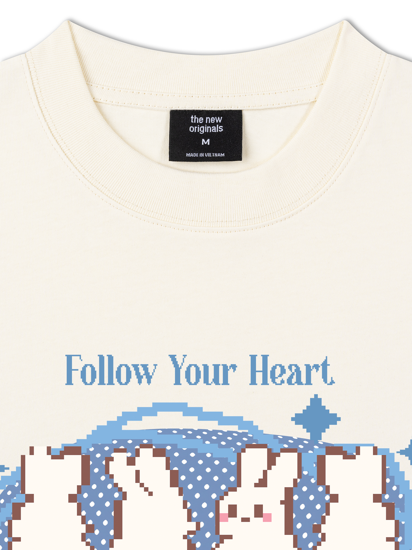Áo Thun Relaxed Fit Pixel Universe Follow Your Heart