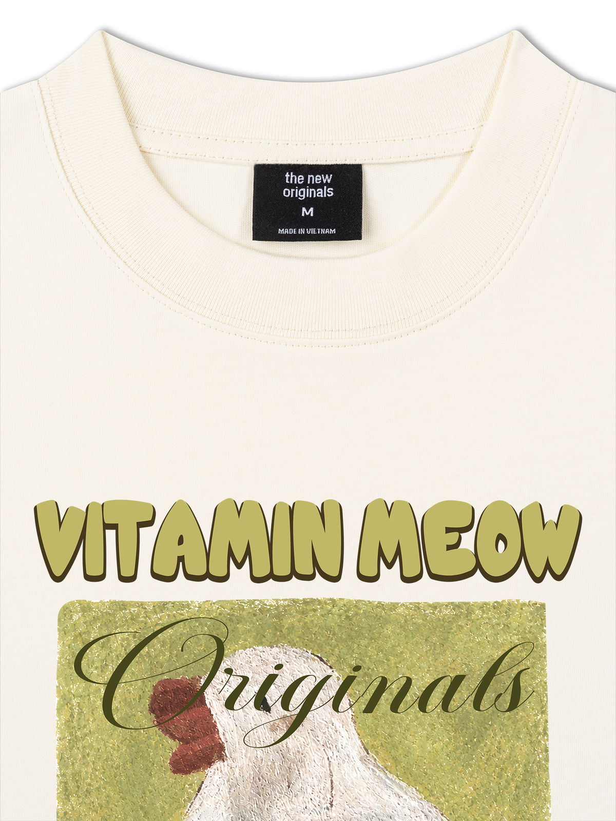 Áo Thun Relaxed Fit  Vitamin Meow With Duck