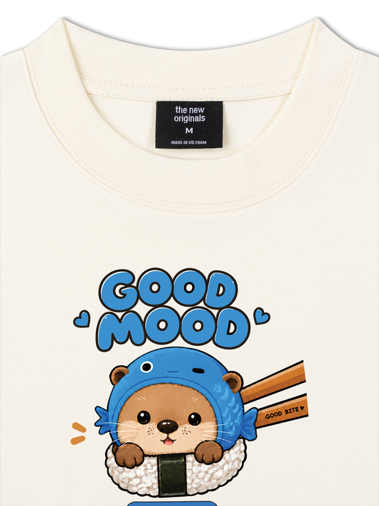Áo Thun Relaxed Fit Good Mood Sushi Otter