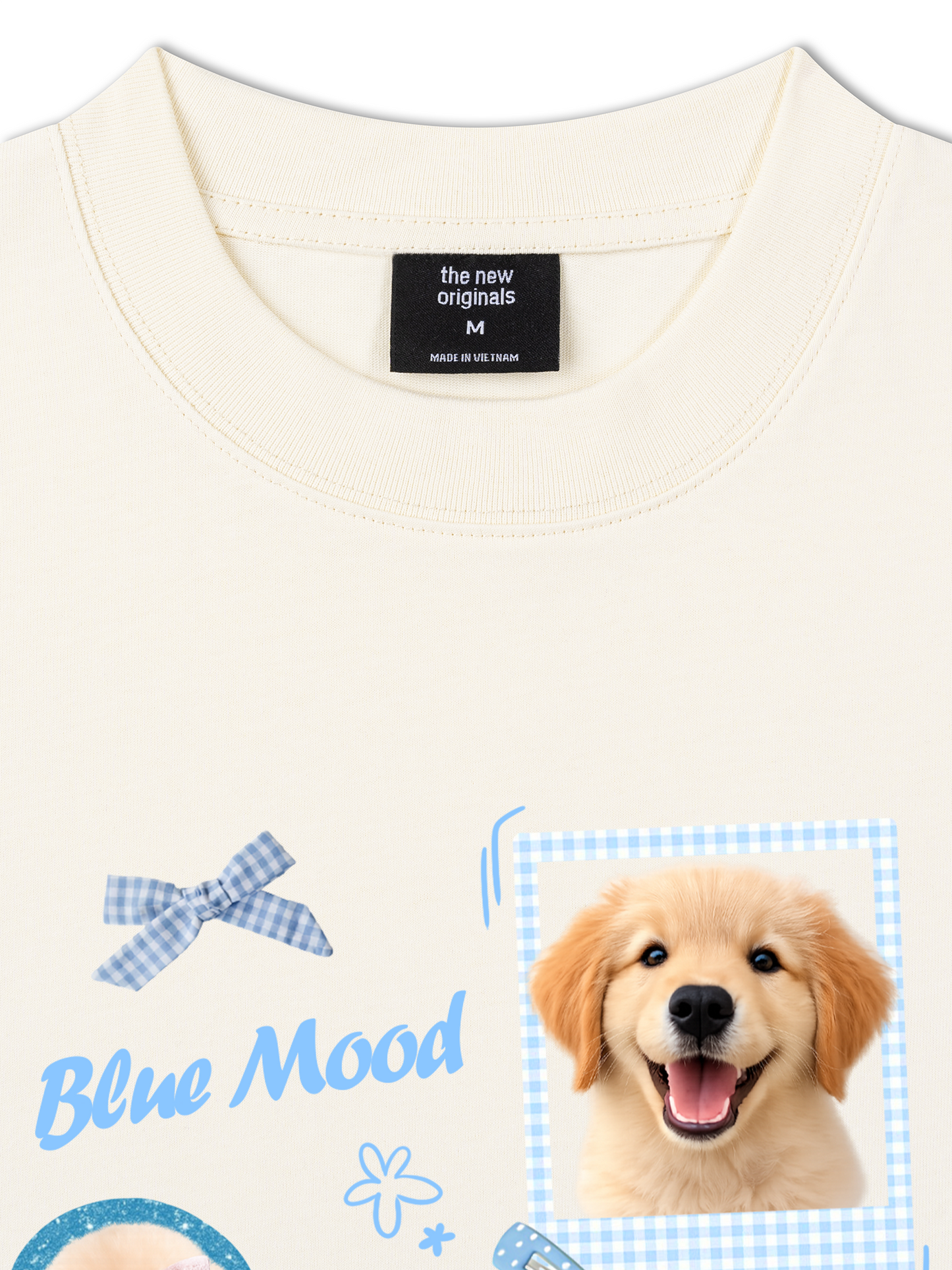 Áo Thun Relaxed Fit Daily Cuties Blue Mood Good Pup