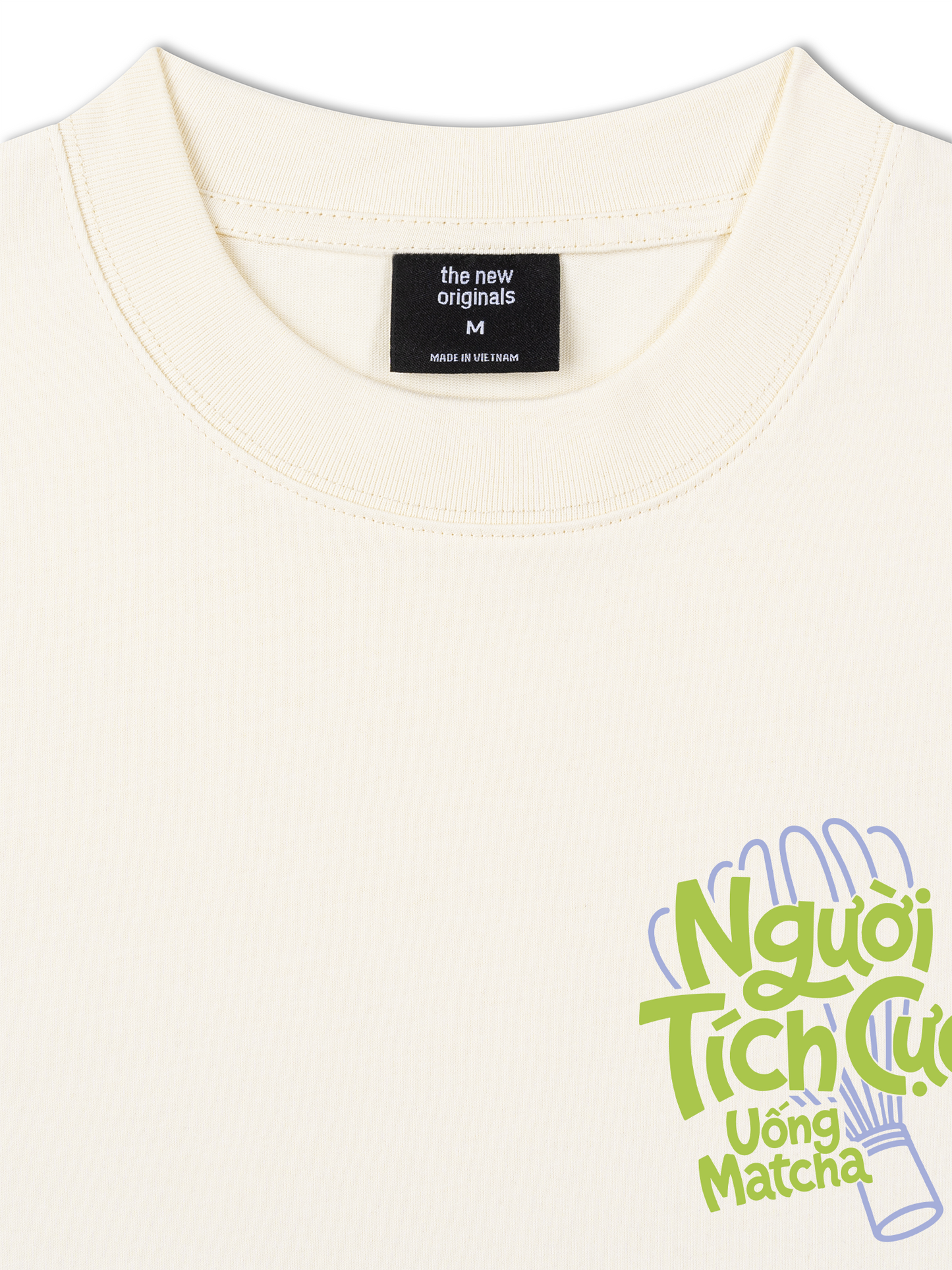Áo Thun Relaxed Fit Người Tích Cực Uống Matcha