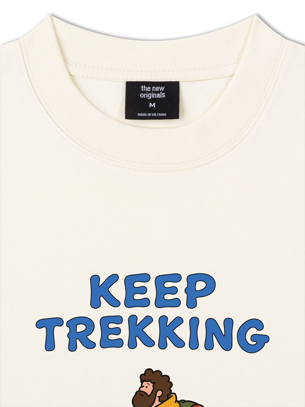Áo Thun Relaxed Fit Blue Keep Trekking