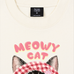 Áo Thun Relaxed Fit Meowy Cat Pink Plaid
