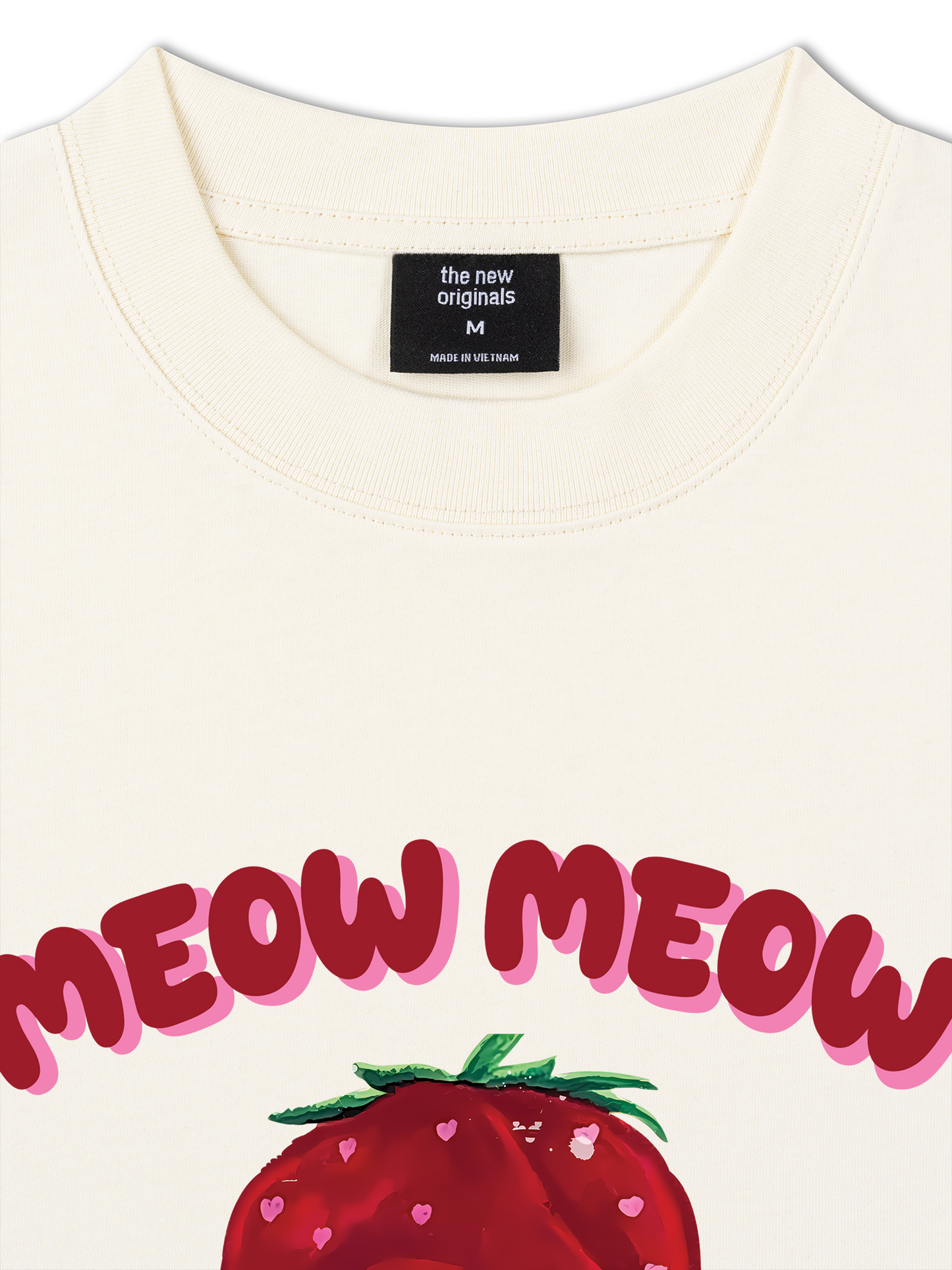 Áo Thun Relaxed Fit Meow Meow Strawberry