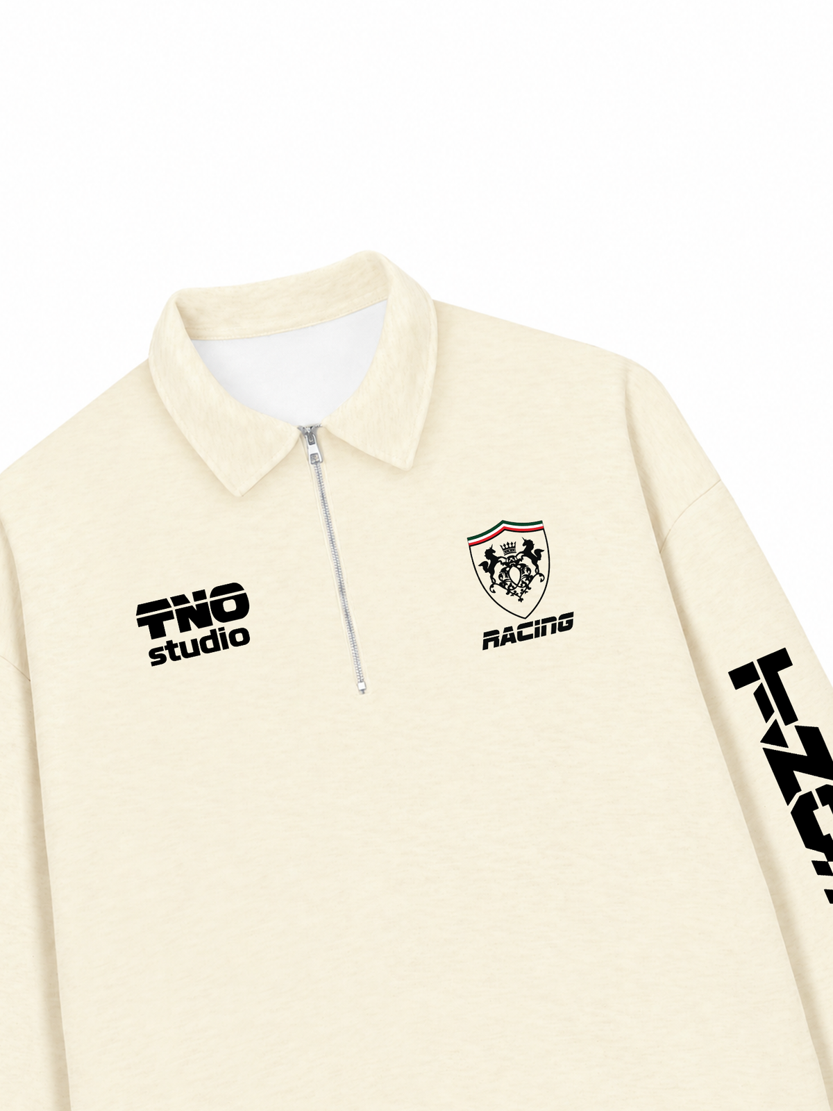Áo Sweater Polo Nỉ Hai Da  Racing Style