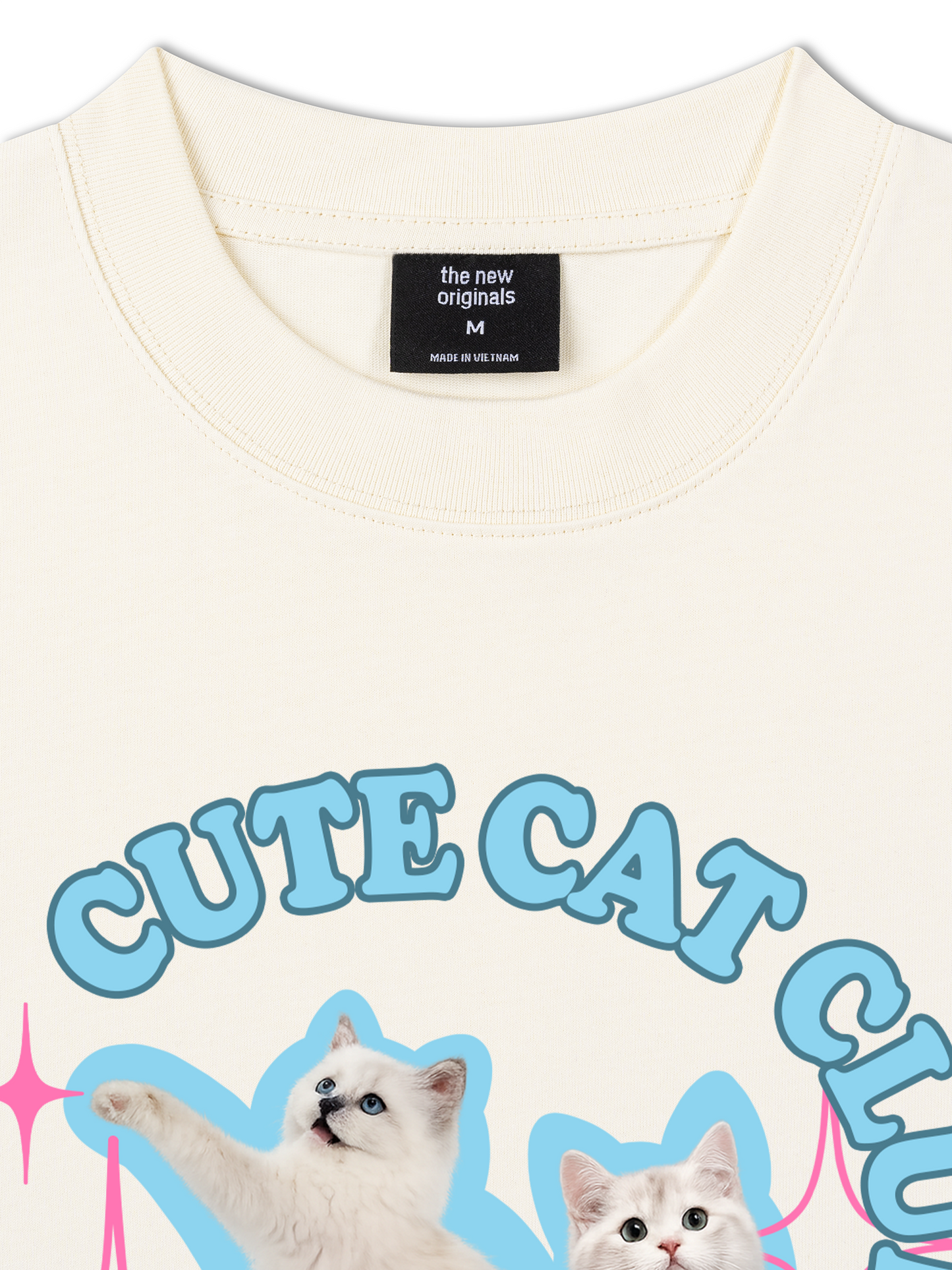 Áo Thun Relaxed Fit Daily Cuties Cute Cat Club