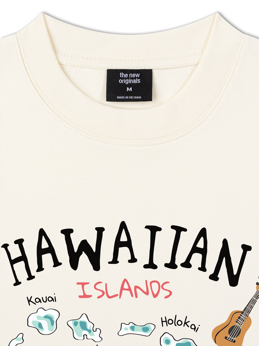 Áo Thun Relaxed Fit Summer Vibes Hawaiian