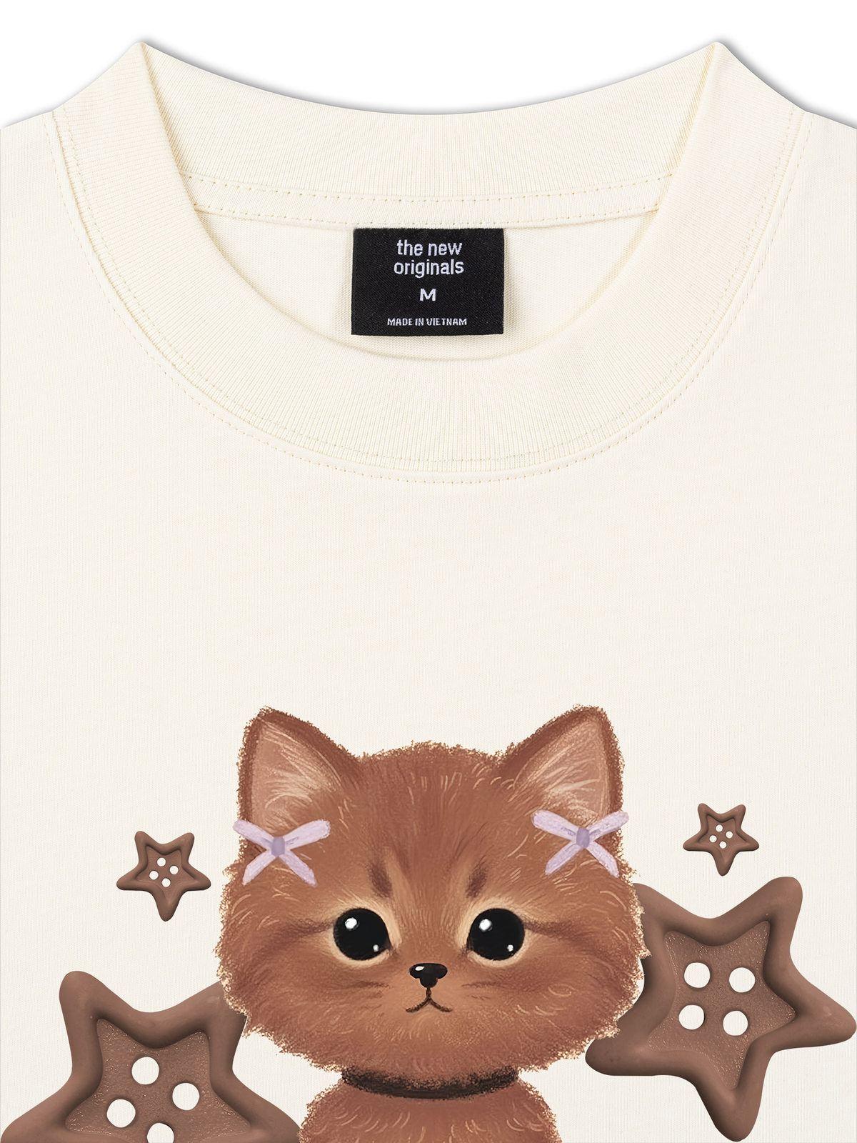Áo Thun Relaxed Fit Brown Cat