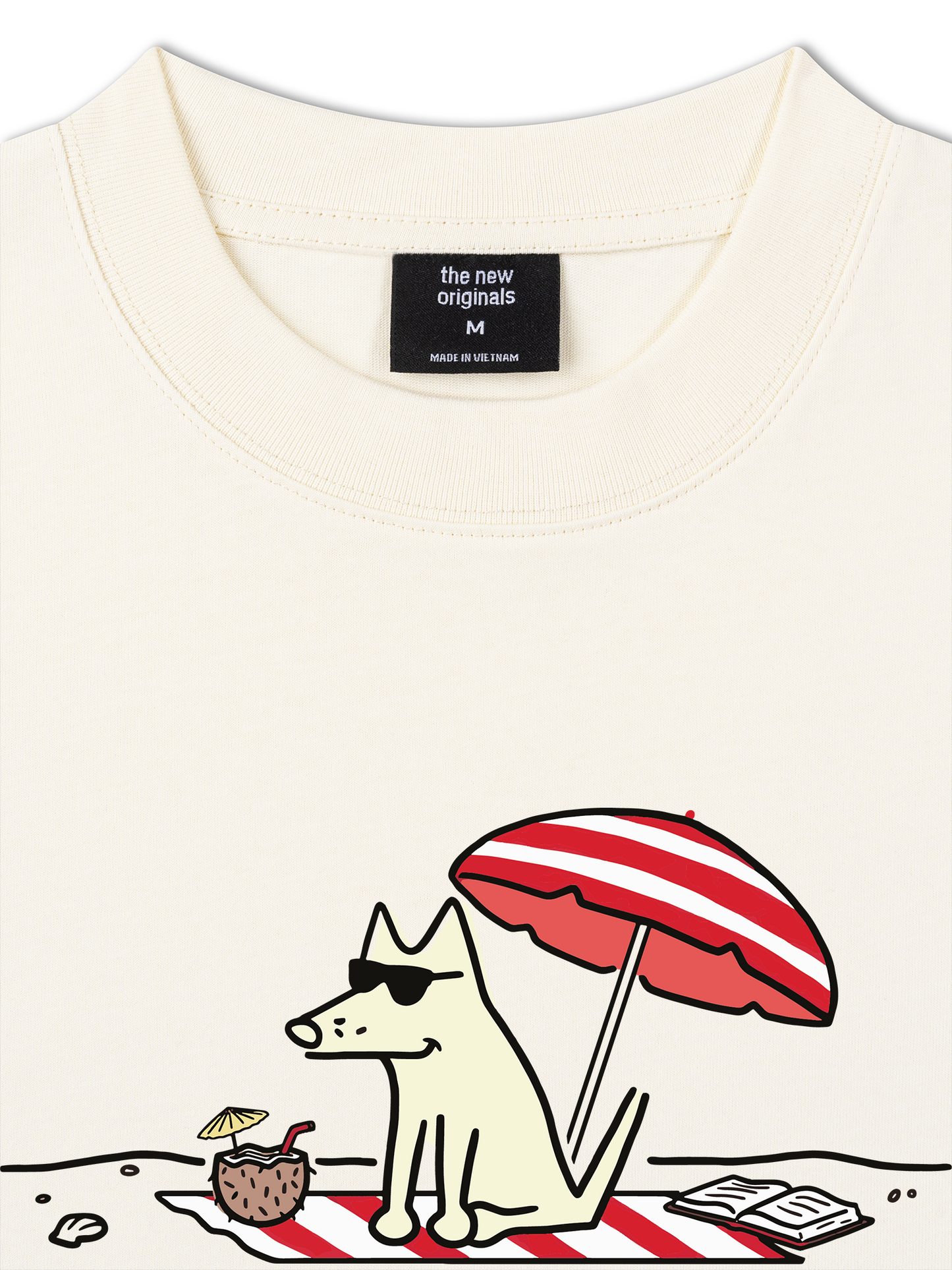 Áo Thun Relaxed Fit Go Outside Resting Beach Face