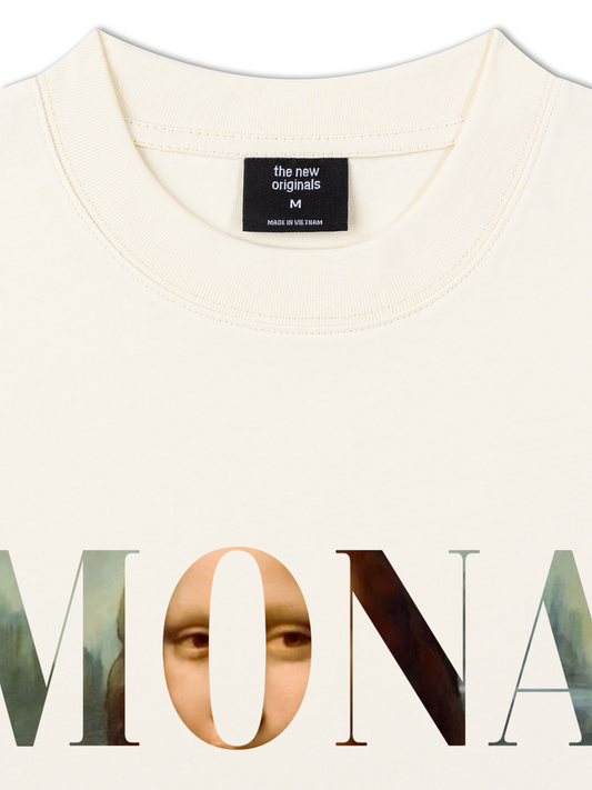 Áo Thun Relaxed Fit Masterpiece Mona Lisa Typography