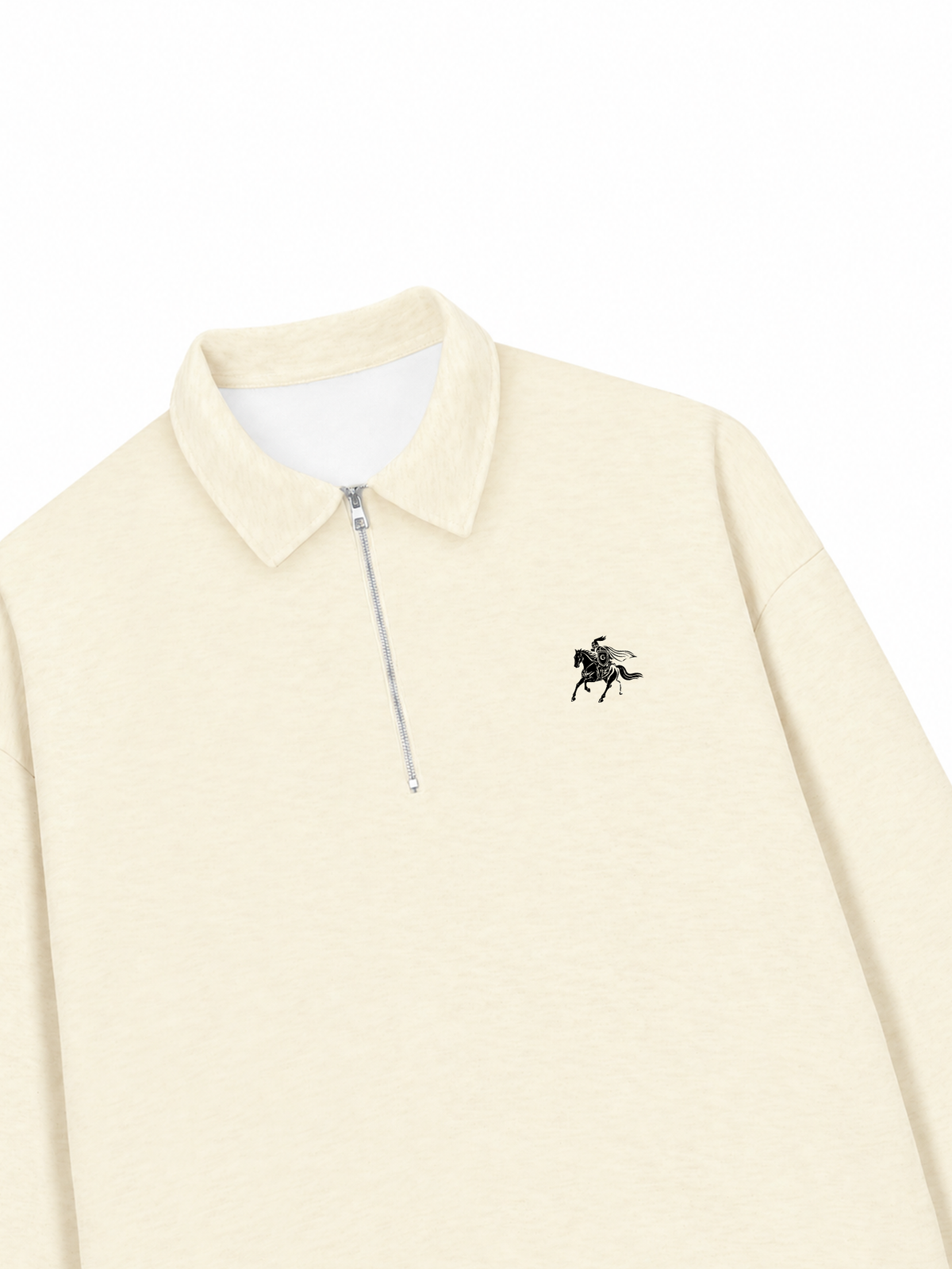 Áo Sweater Polo Nỉ Hai Da Royal Horse Crest
