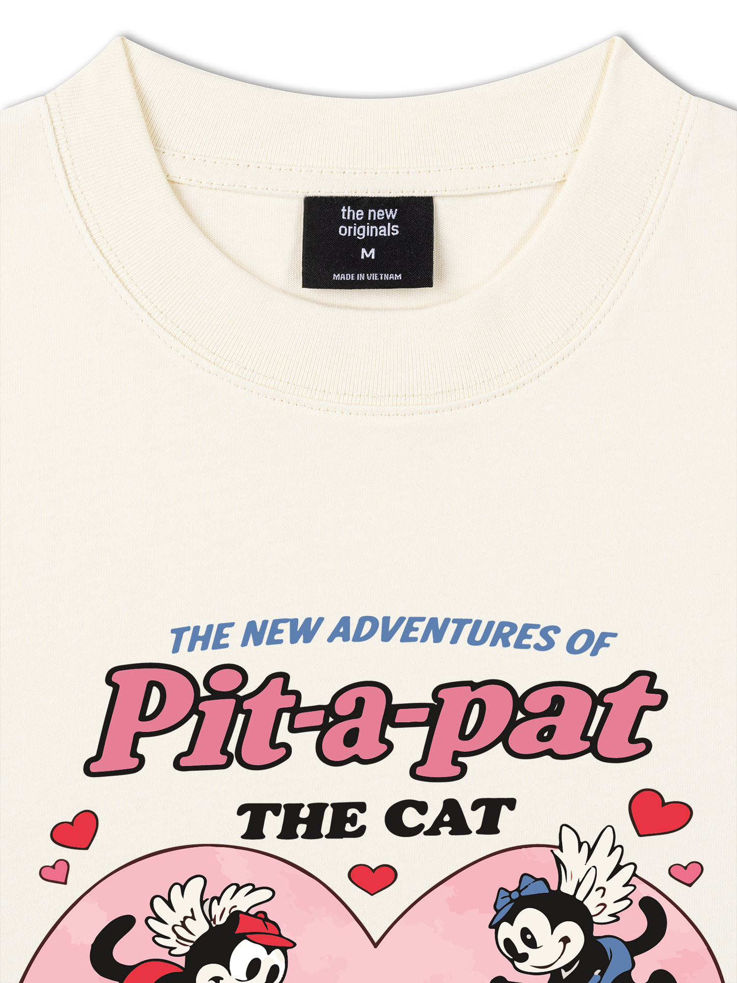 Áo Thun Relaxed Fit Cute Girl Funny Cat Couple