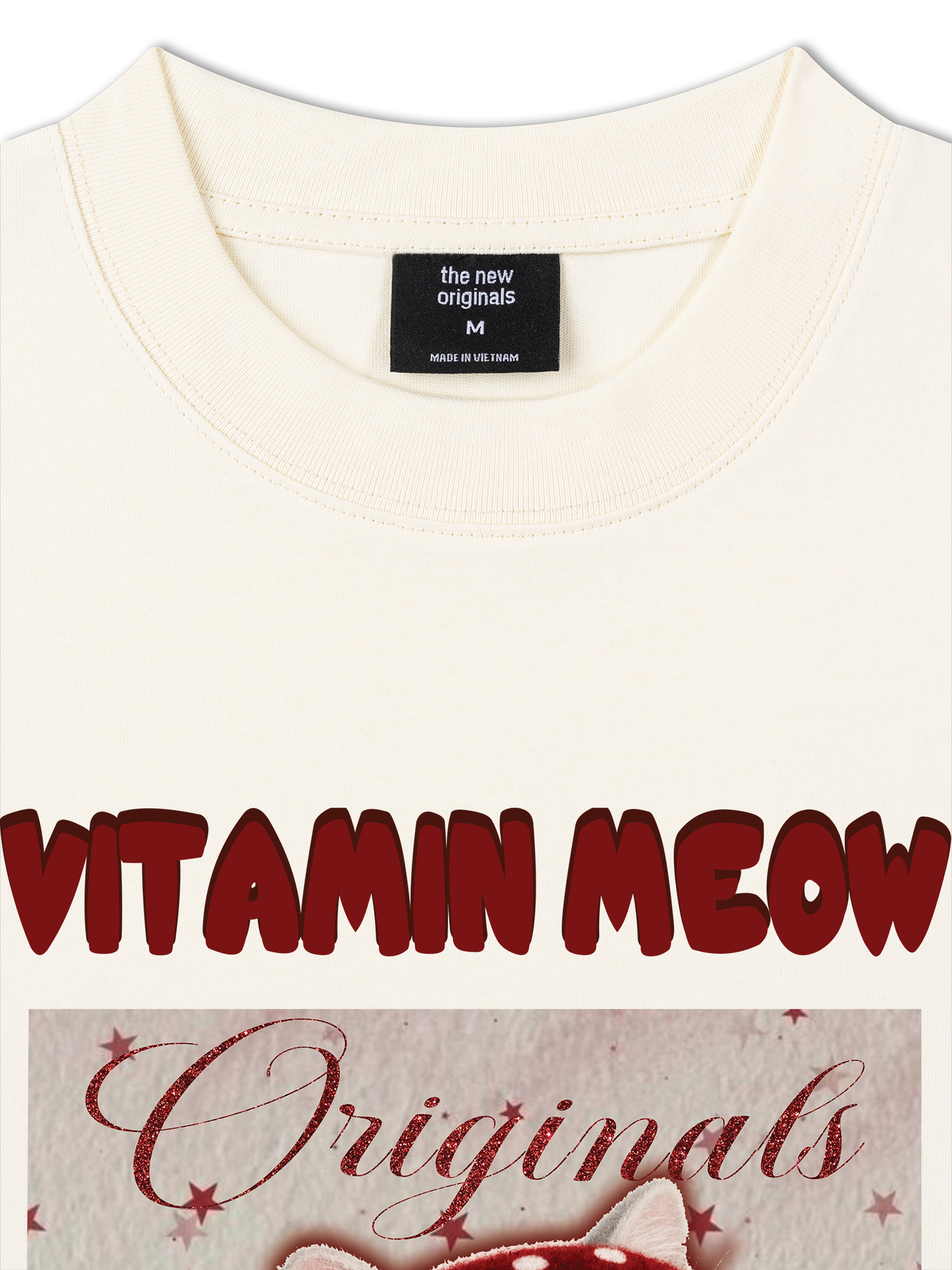 Áo Thun Relaxed Fit Red Vitamin Meow