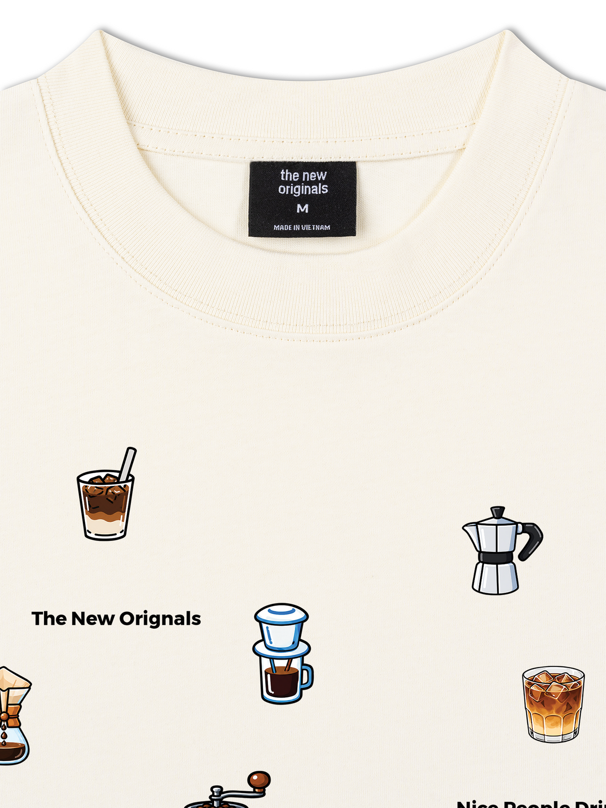 Áo Thun Relaxed Fit Nice People Drink Good Coffee
