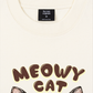 Áo Thun Relaxed Fit  Meowy Cat Cream