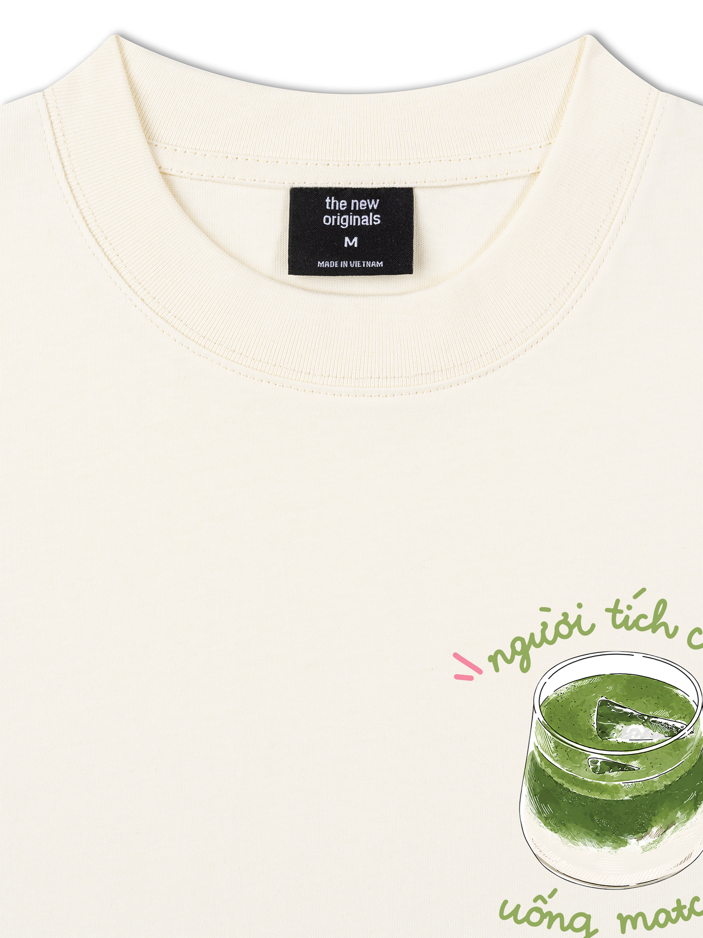 Áo Thun Relaxed Fit Người Tích Cực Uống Matcha