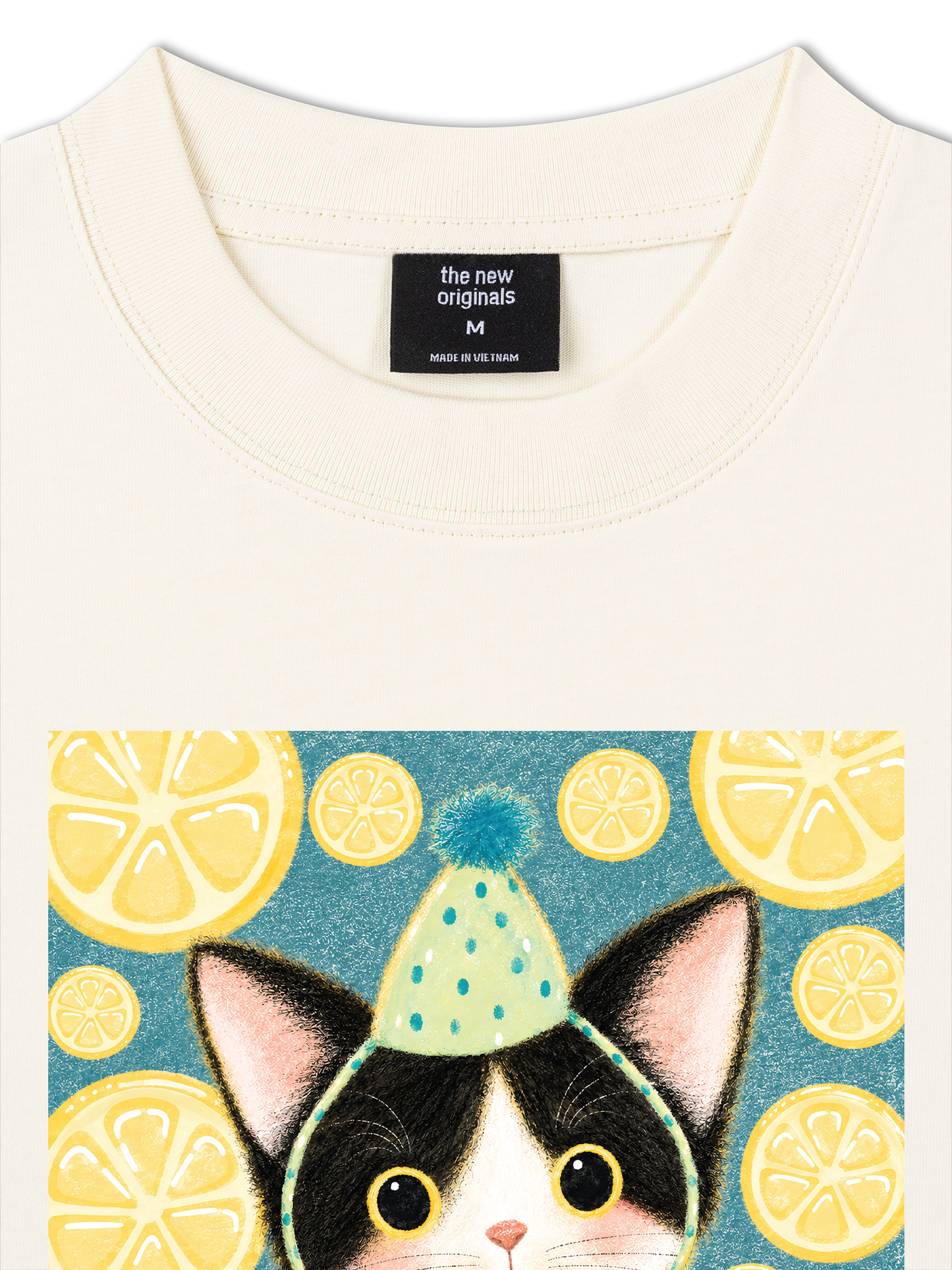Áo Thun Relaxed Fit Lemon Reverie Meow