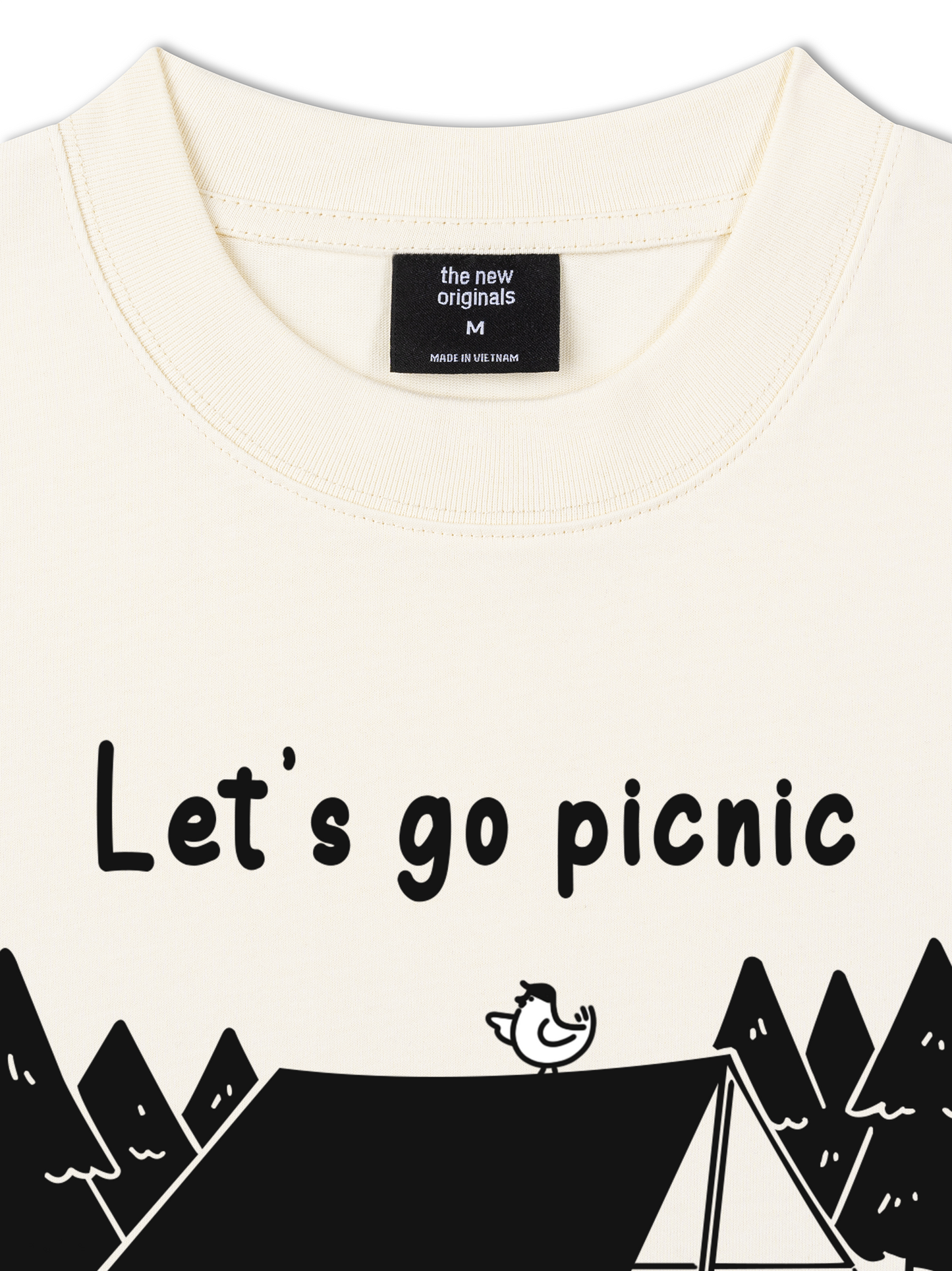 Áo Thun Relaxed Fit Go Outside Let's Go Picnic