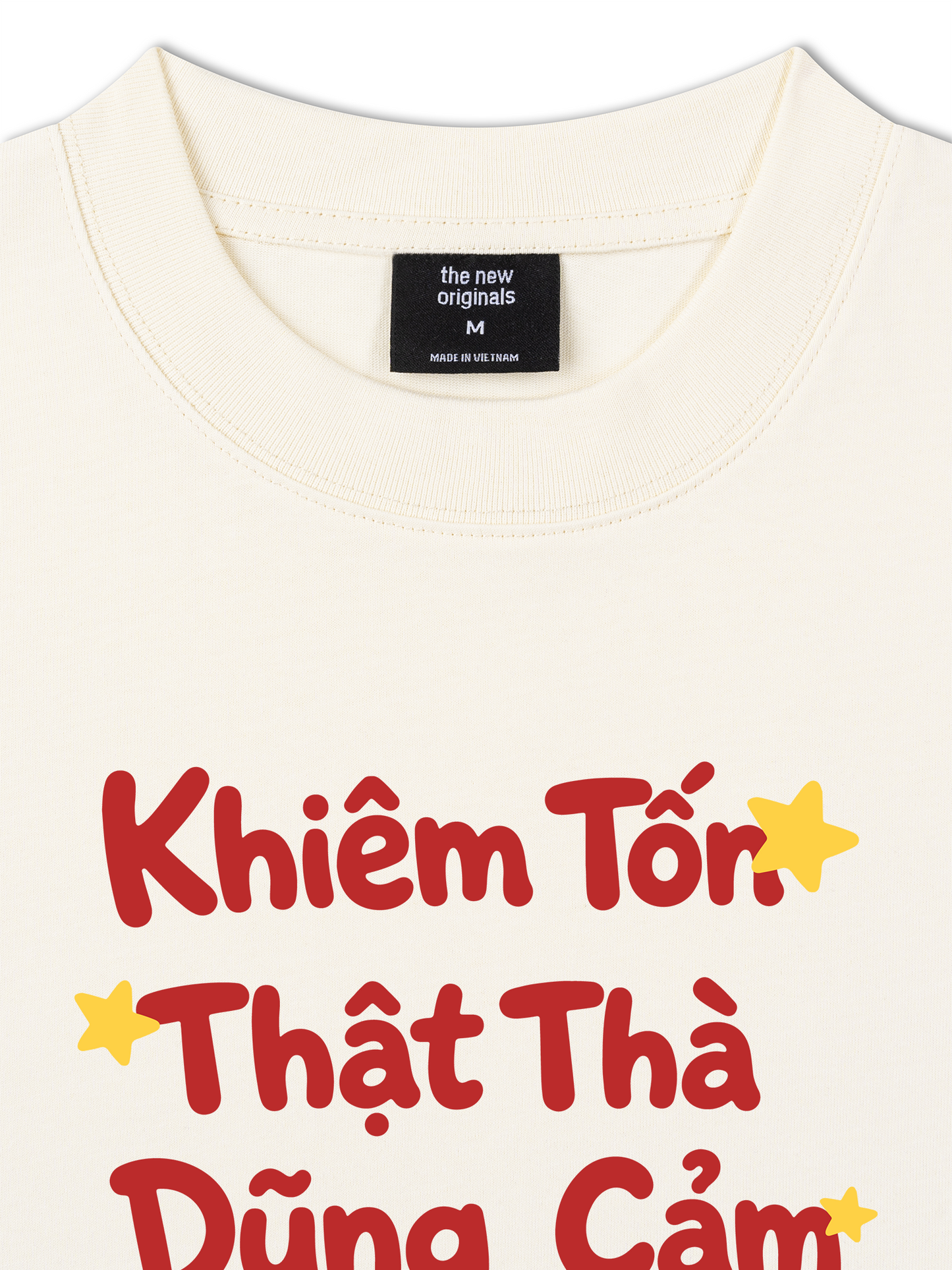 Áo Thun Relaxed Fit Khiêm Tốn, Thật Thà, Dũng Cảm