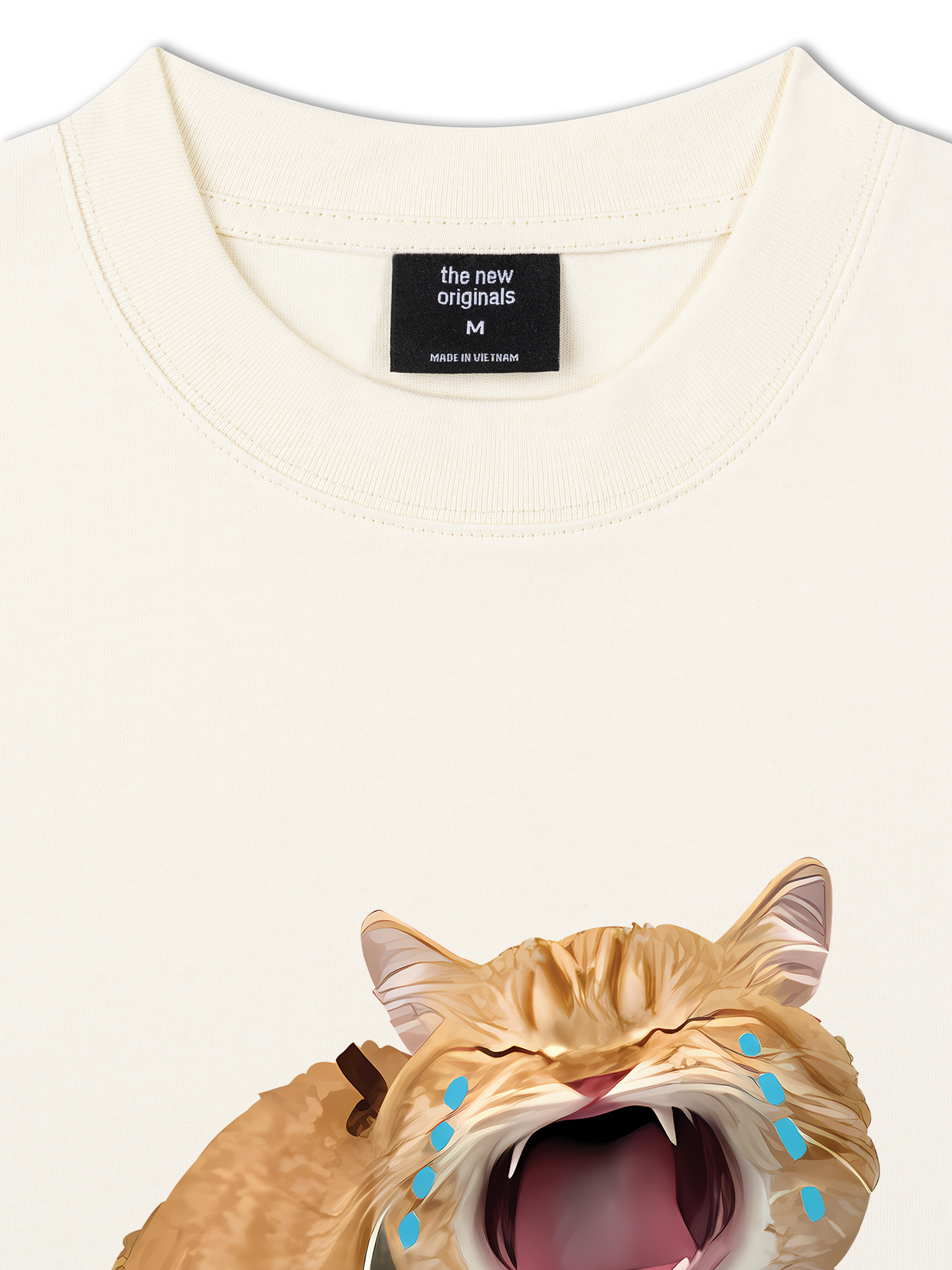 Áo Thun Relaxed Fit Animal Mood Funny Meow