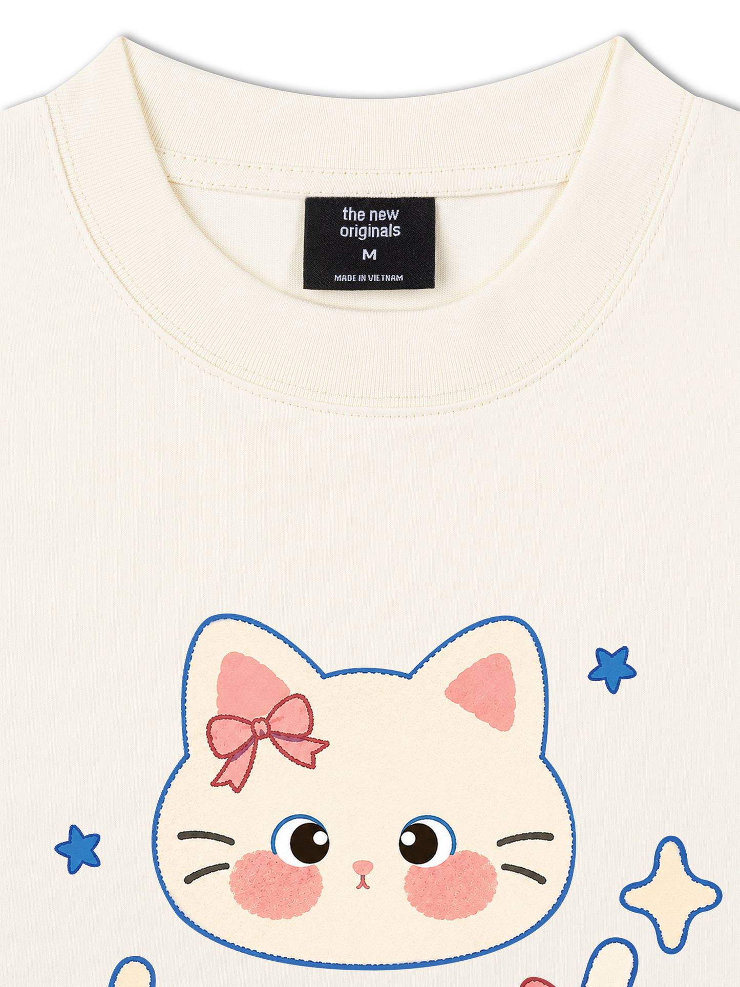 Áo Thun Relaxed Fit Blue Kitty