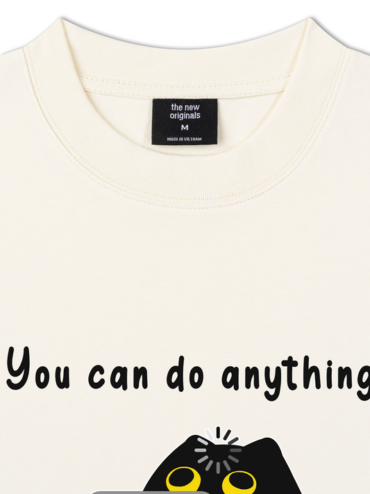 Áo Thun Relaxed Fit Animal Mood You Can Do Anything