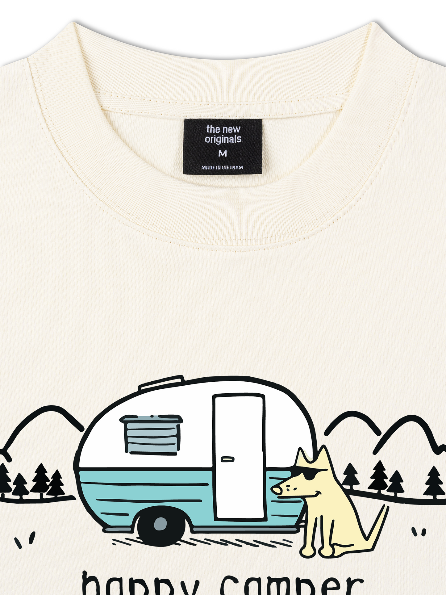 Áo Thun Relaxed Fit Go Outside Happy Camper