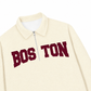 Áo Sweater Polo Nỉ Hai Da Boston Burgundy